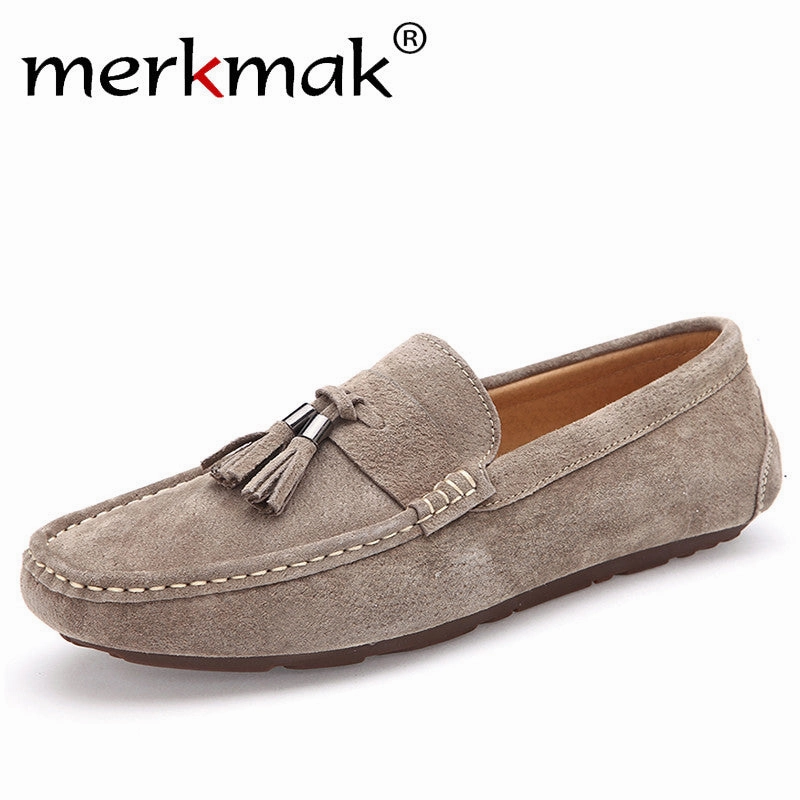 Sandals Loafers 2017 Fashion Summer Style Soft Moccasins Men Loafers High Quality Brand Genuine Leather Shoes Men's Flats Soft Driving Shoes