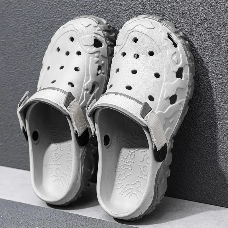 Packable Slippers 2024 Factory Cheap EVA Men's Clogs Shoes Lightweight Wholesale Plastic Clog Men Beach Working Sandals With Men Clogs Mules