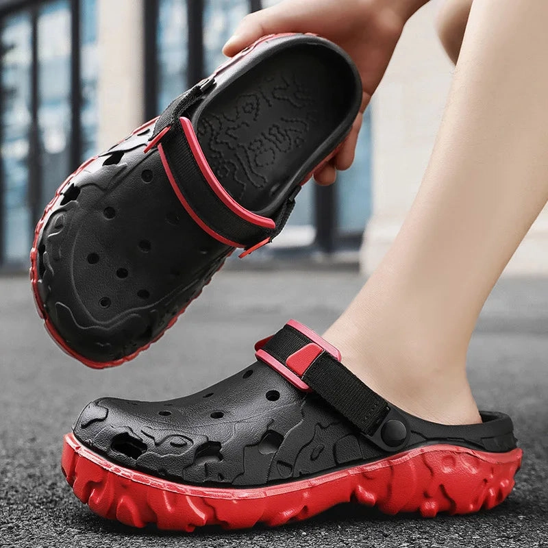 One Piece Slippers 2024 Factory Cheap EVA Men's Clogs Shoes Lightweight Wholesale Plastic Clog Men Beach Working Sandals With Men Clogs Mules