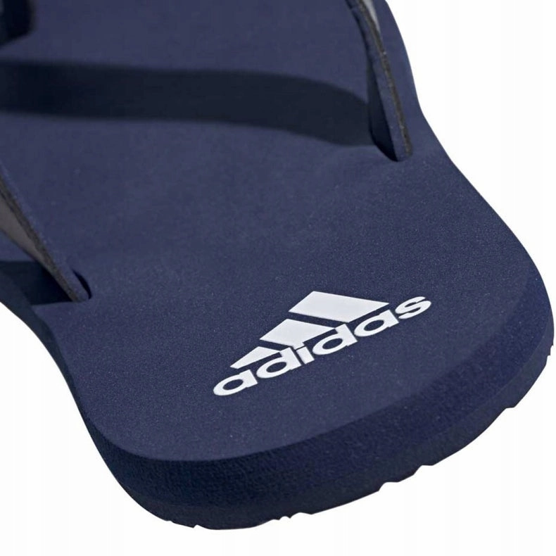 Sanita Sandals 3 x Adidas Mens Dark Blue/White Eezay Flip Flop Casual Thongs