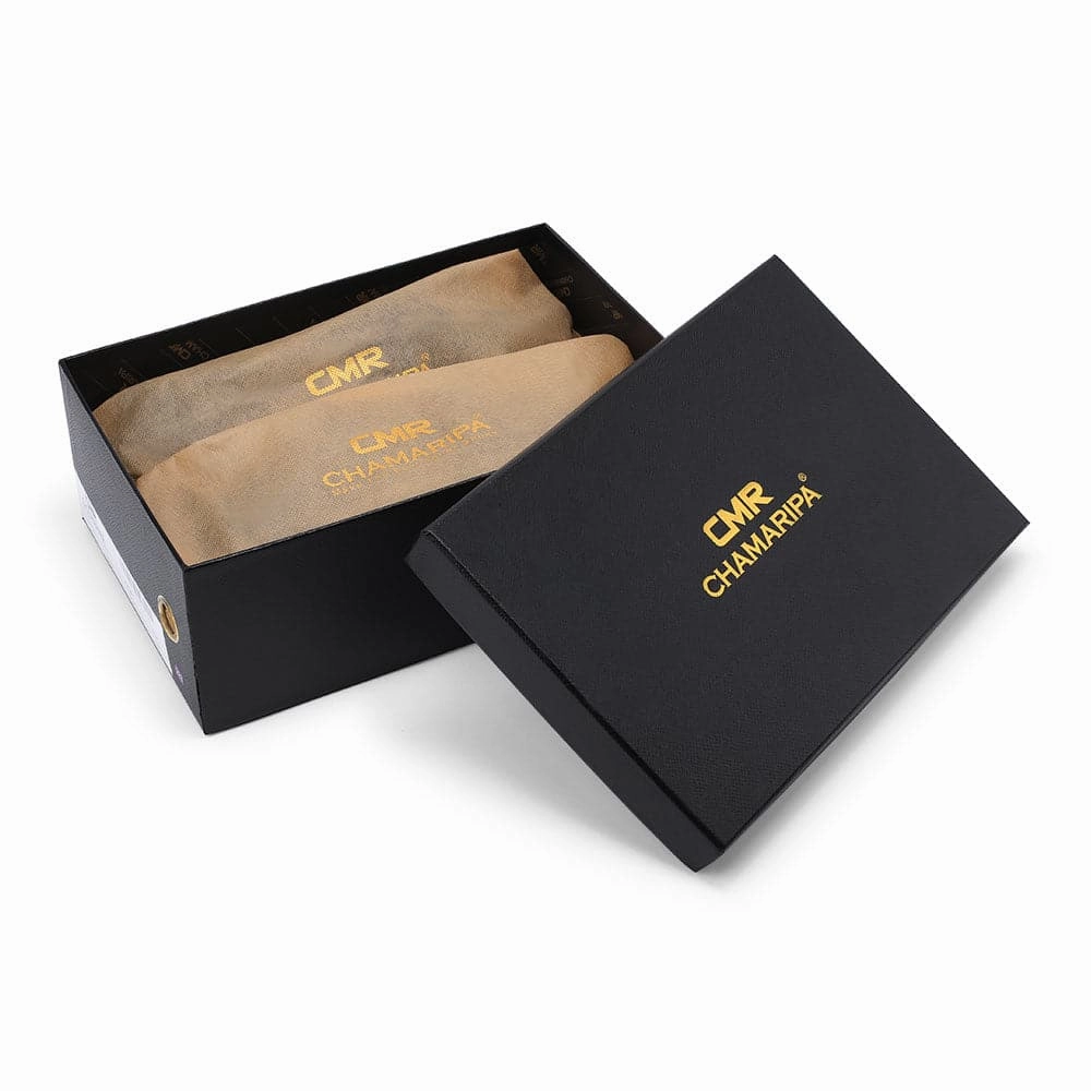 6 CM / 2.36 Inches Taller - CMR CHAMARIPA Elevator Sandals Black Leather Height Increasing Slipper Fashion Casual Slip On Elevator Shoes Running Shoes Flat Sole