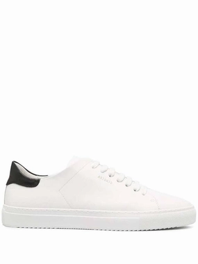 'Clean 90 Contrast' White Low Top Sneakers With Laminated Logo In Leather Man Dr Scholls Platform Sneakers
