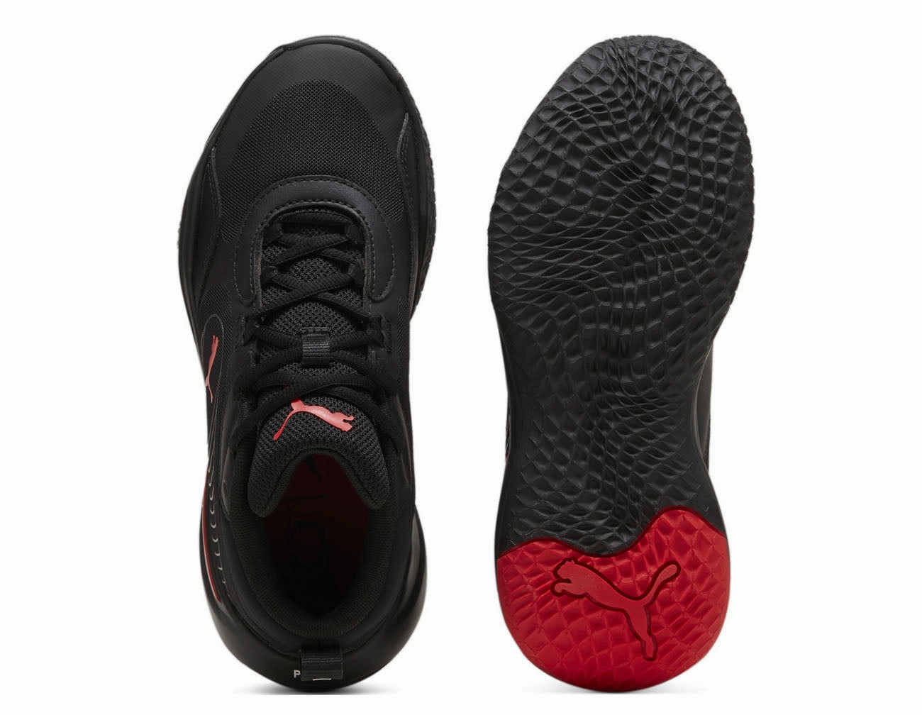 .PUMA PLAYMAKER PRO JR KIDS/YOUTH Basketball Shoes - BLACK/RED - (310370 04) - PJR - R1L3 Asics Zero Drop Running Shoes