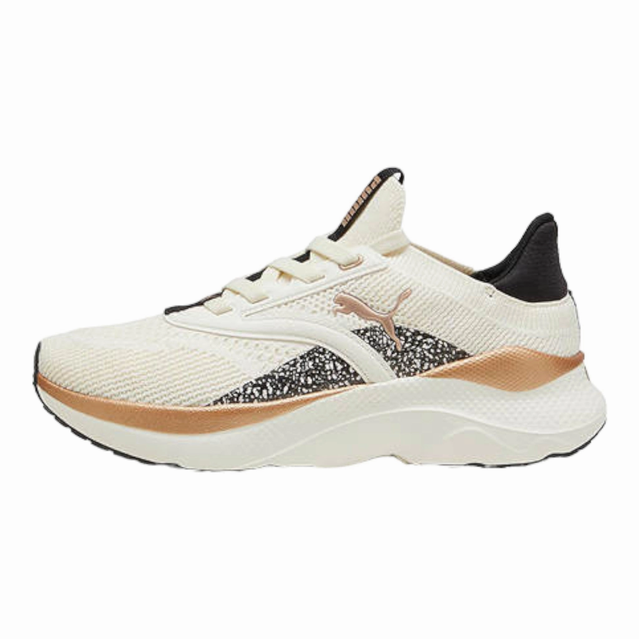 Puma Golf Shoes Review .PUMA SOFTRIDE Mayve Leopard II Women's Running Shoes - WARM WHITE/GOLD/BLACK -(310494 01) - MAV - R1L3