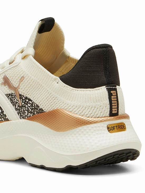 Puma Shoes 2009 Collection .PUMA SOFTRIDE Mayve Leopard II Women's Running Shoes - WARM WHITE/GOLD/BLACK -(310494 01) - MAV - R1L3