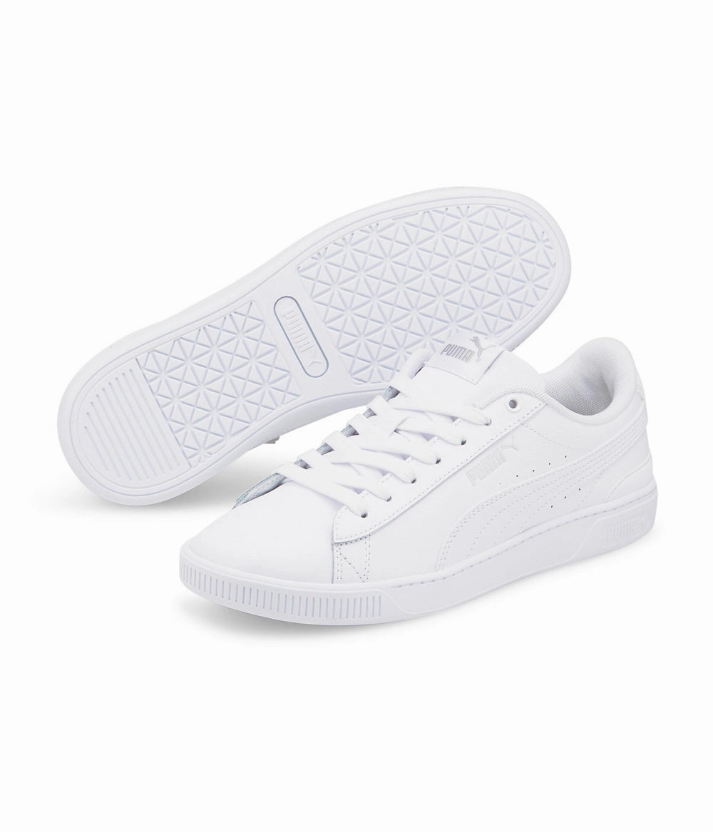 Puma King Futsal Shoes .Puma WOMENS VIKKY V3 Leather Sneakers WHITE/WHITE (38311502) - V3 - R1L5