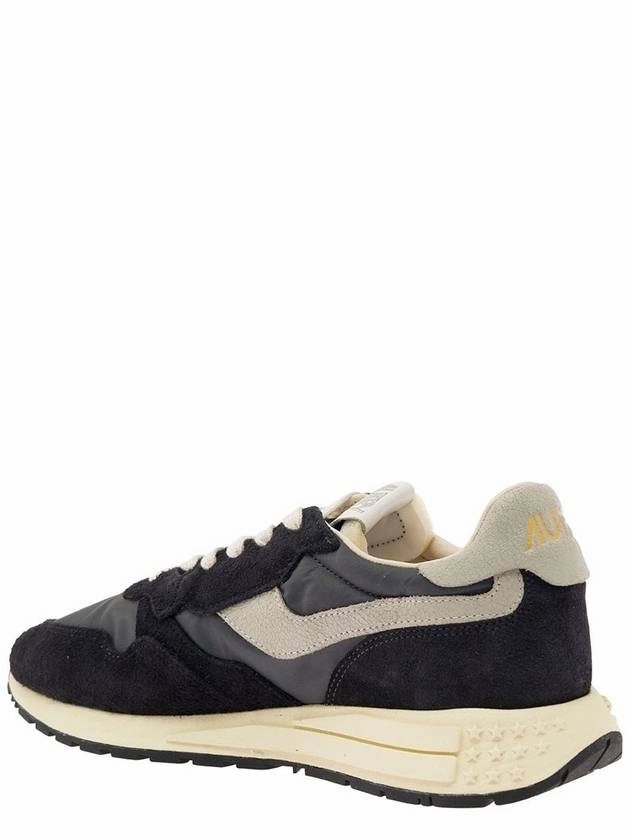 Nyc Sneakers Store 'Reel Wind' Black Low Top Sneakers With Logo Detail In Suede Man