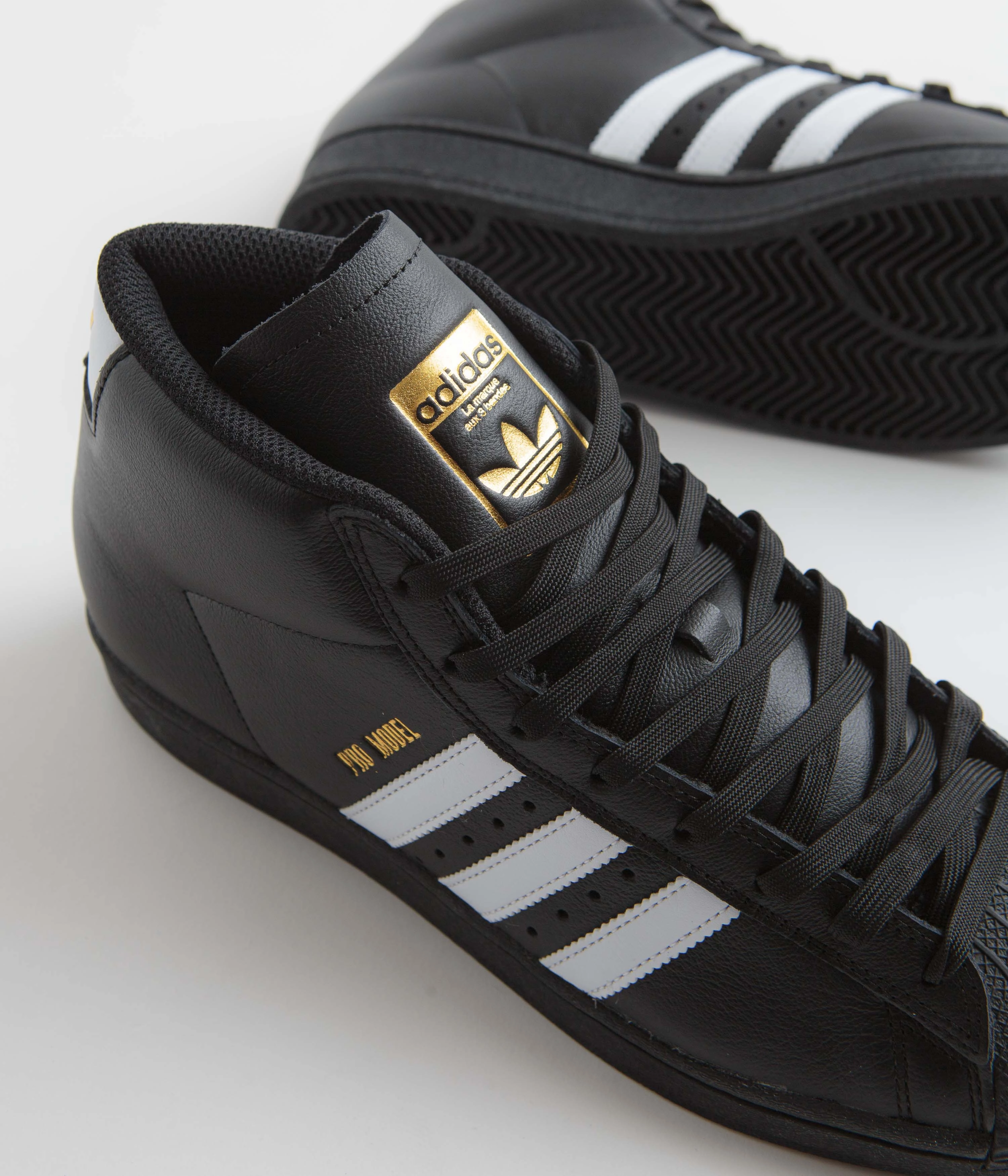 Adidas Korn Shoes Adidas Pro Model ADV Shoes - Core Black / FTWR White / Gold Metallic