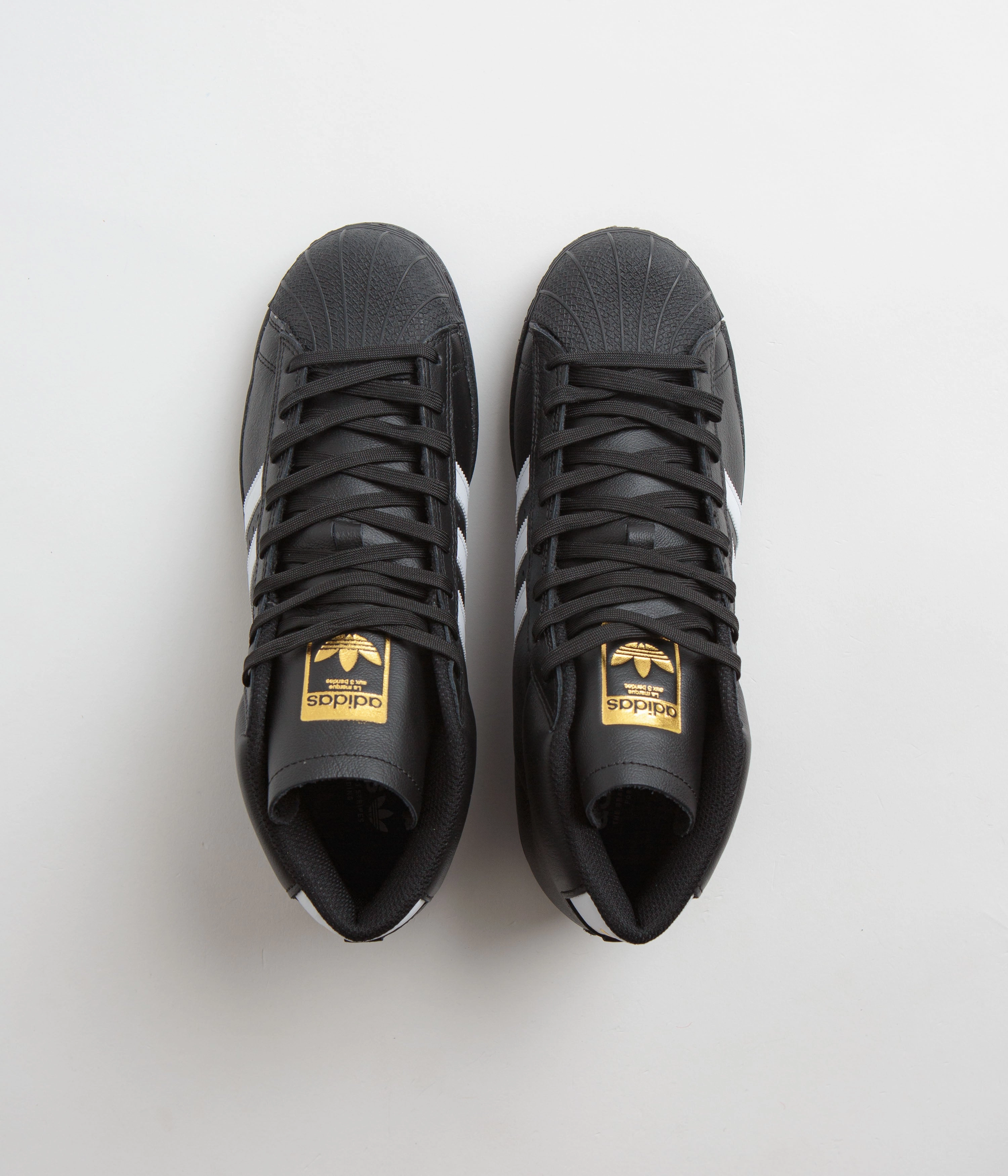 Adidas Pro Model ADV Shoes - Core Black / FTWR White / Gold Metallic Adidas Colourful Shoes