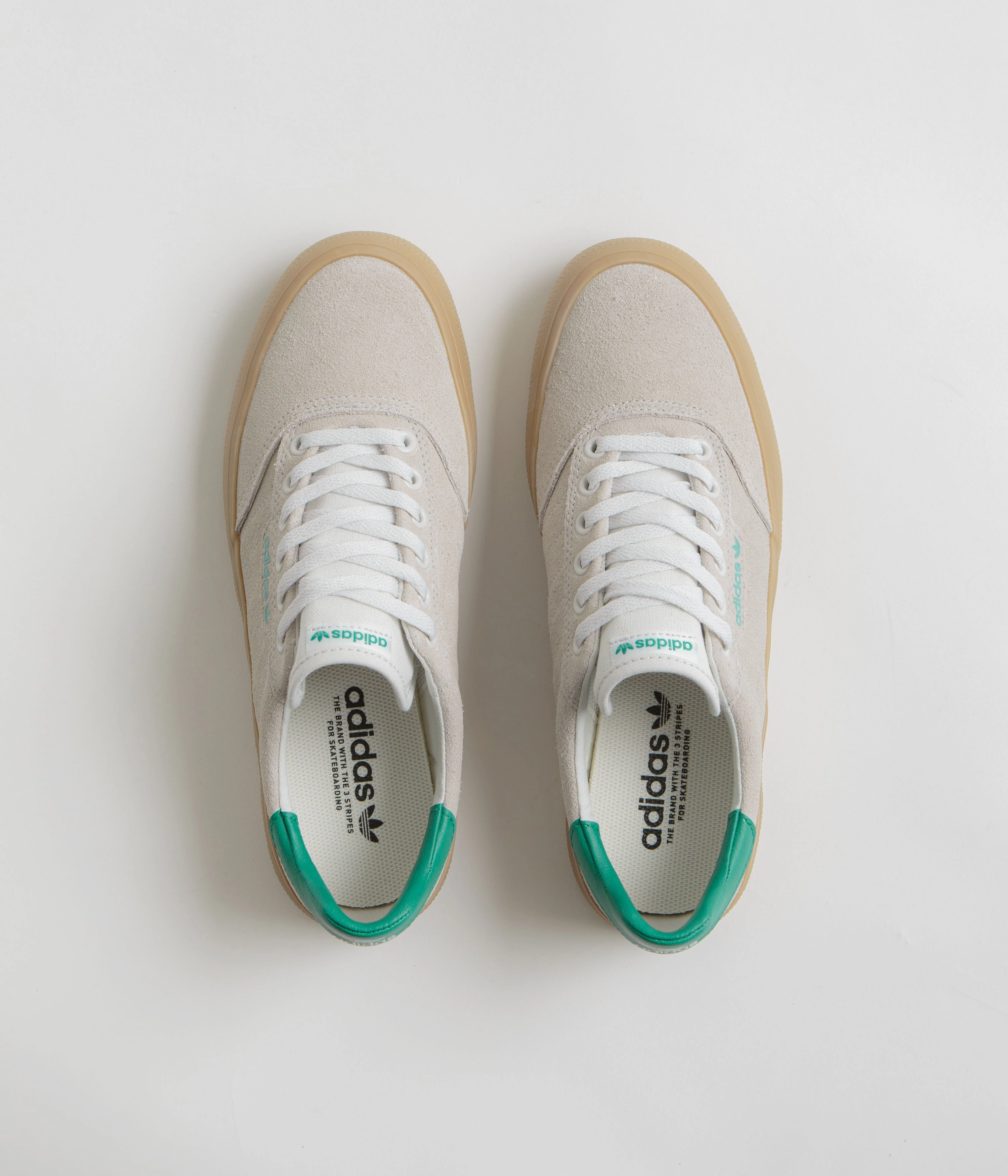 Adidas 3MC Shoes - Chalk White / Glory Green / Gum4 Terry Fox Adidas Shoes