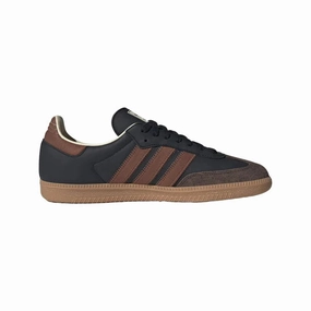 Adidas Shoes And Socks Adidas - Men Samba OG Core Black / Preloved Brown / Dark Brown IE9123