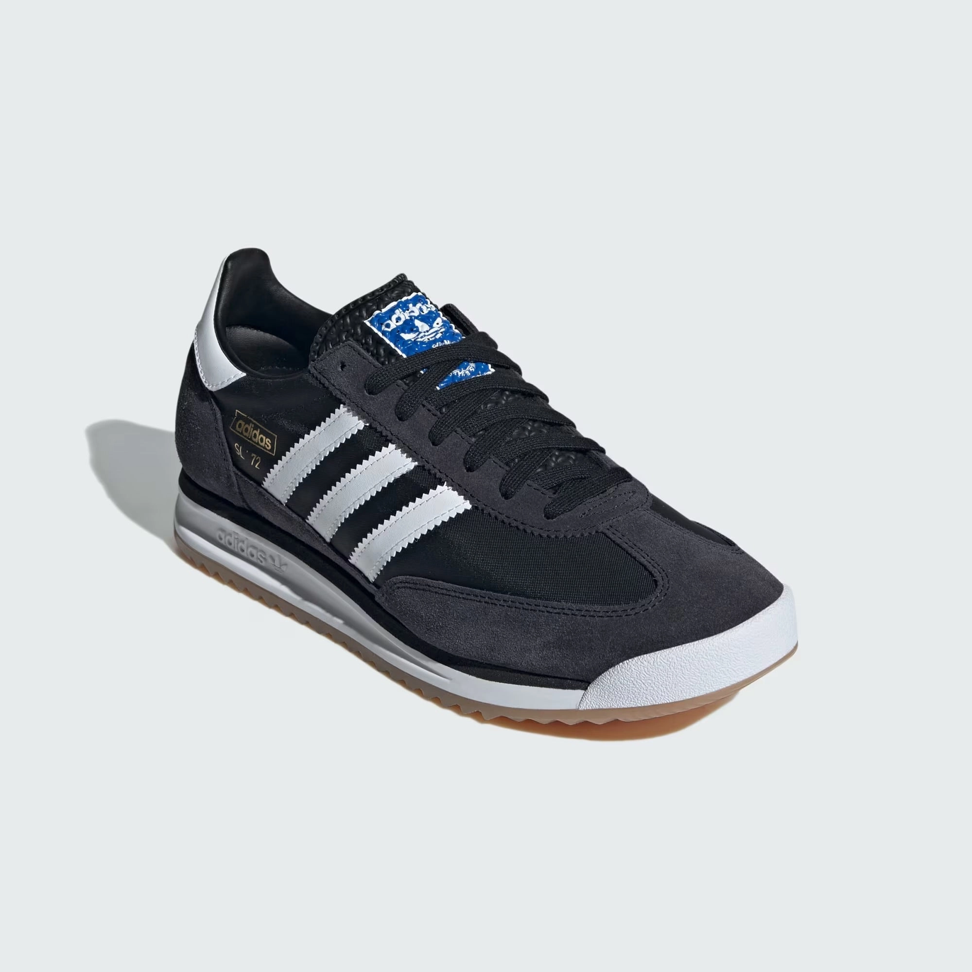 Adidas - SL 72 RS ~ Core Black/Cloud White/Blue Adidas Aztec Shoes