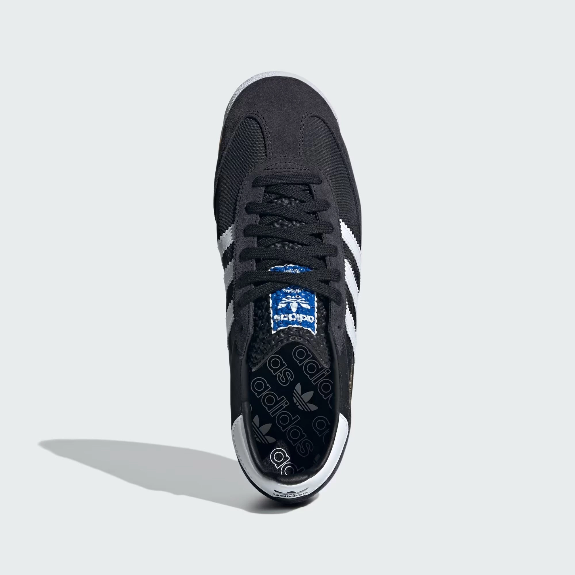Adidas - SL 72 RS ~ Core Black/Cloud White/Blue Running Adidas Shoes