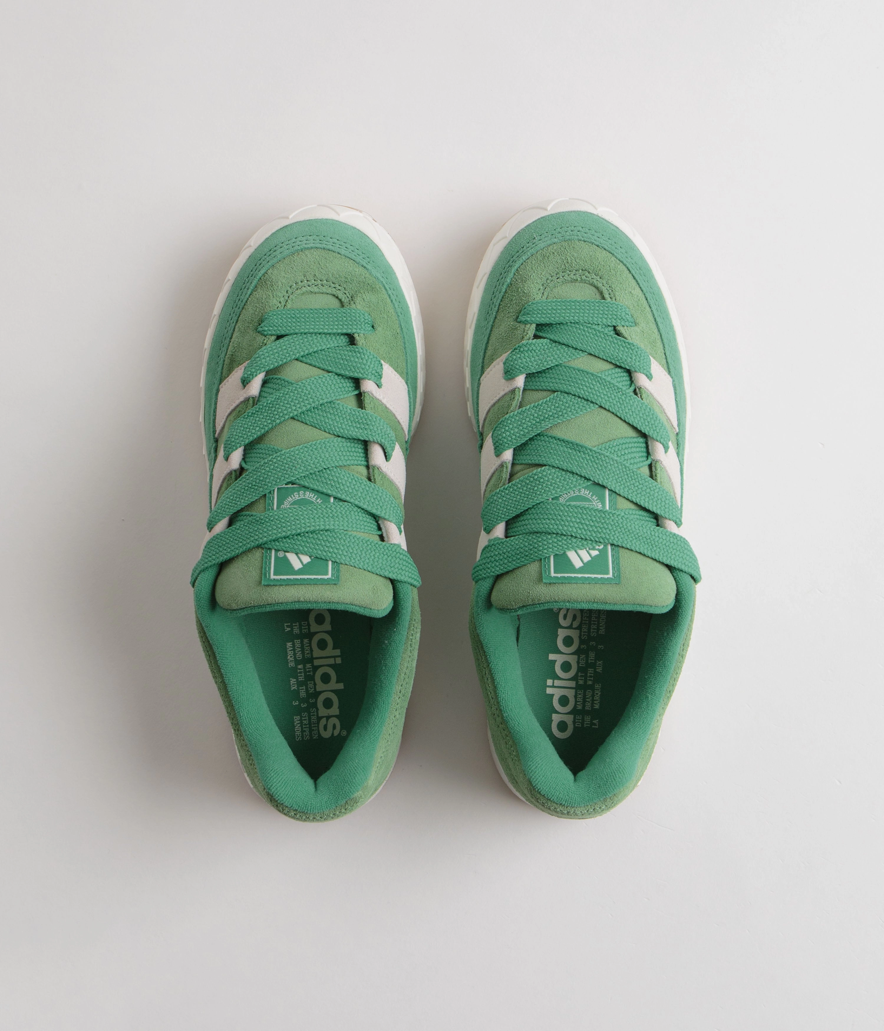 Adidas Adimatic Shoes - Preloved Green / Core White / Semi Court Green Running Adidas Shoes