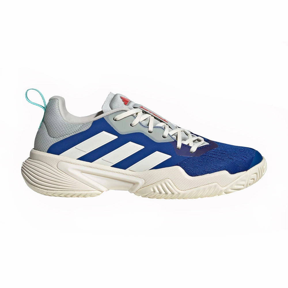 adidas Barricade Men's Tennis Shoe (Blue/White) Adidas Apparel Shoes