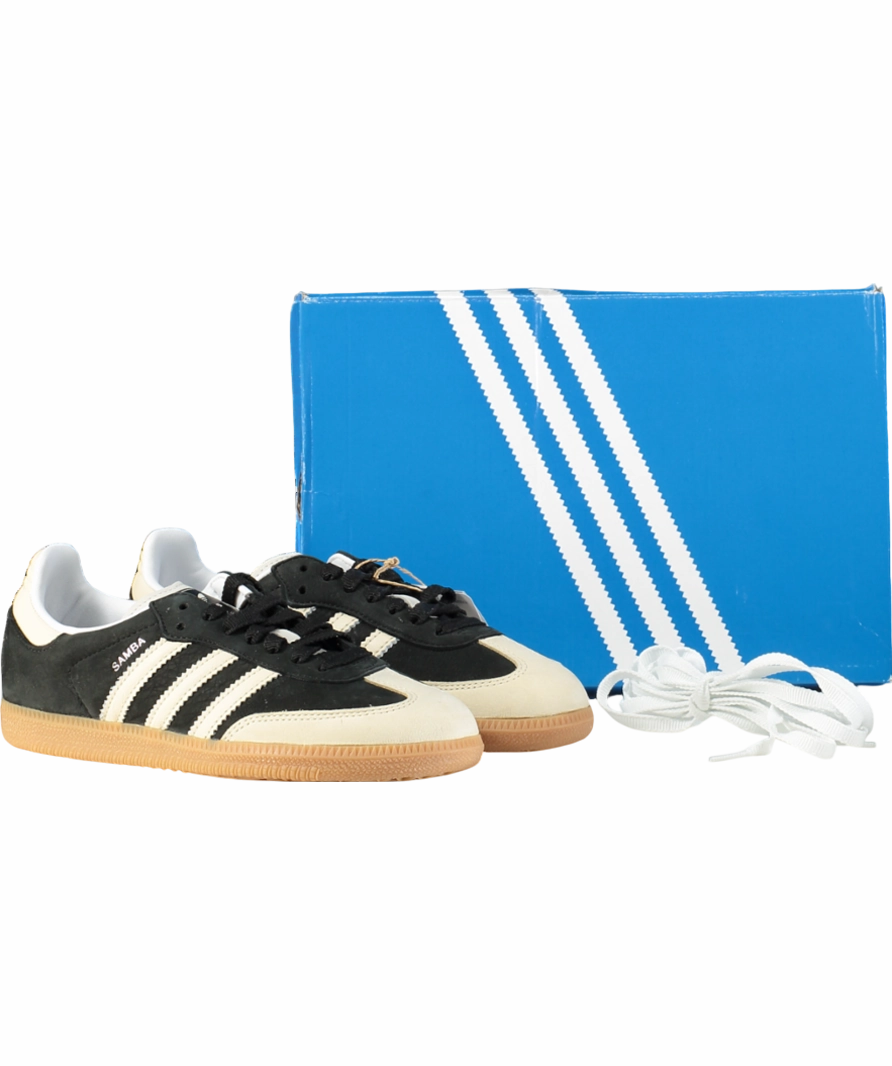 adidas Black / Wonder White Samba Og Trainers UK 4.5 EU 37.5  Adidas Messi Samba Indoor Soccer Shoes