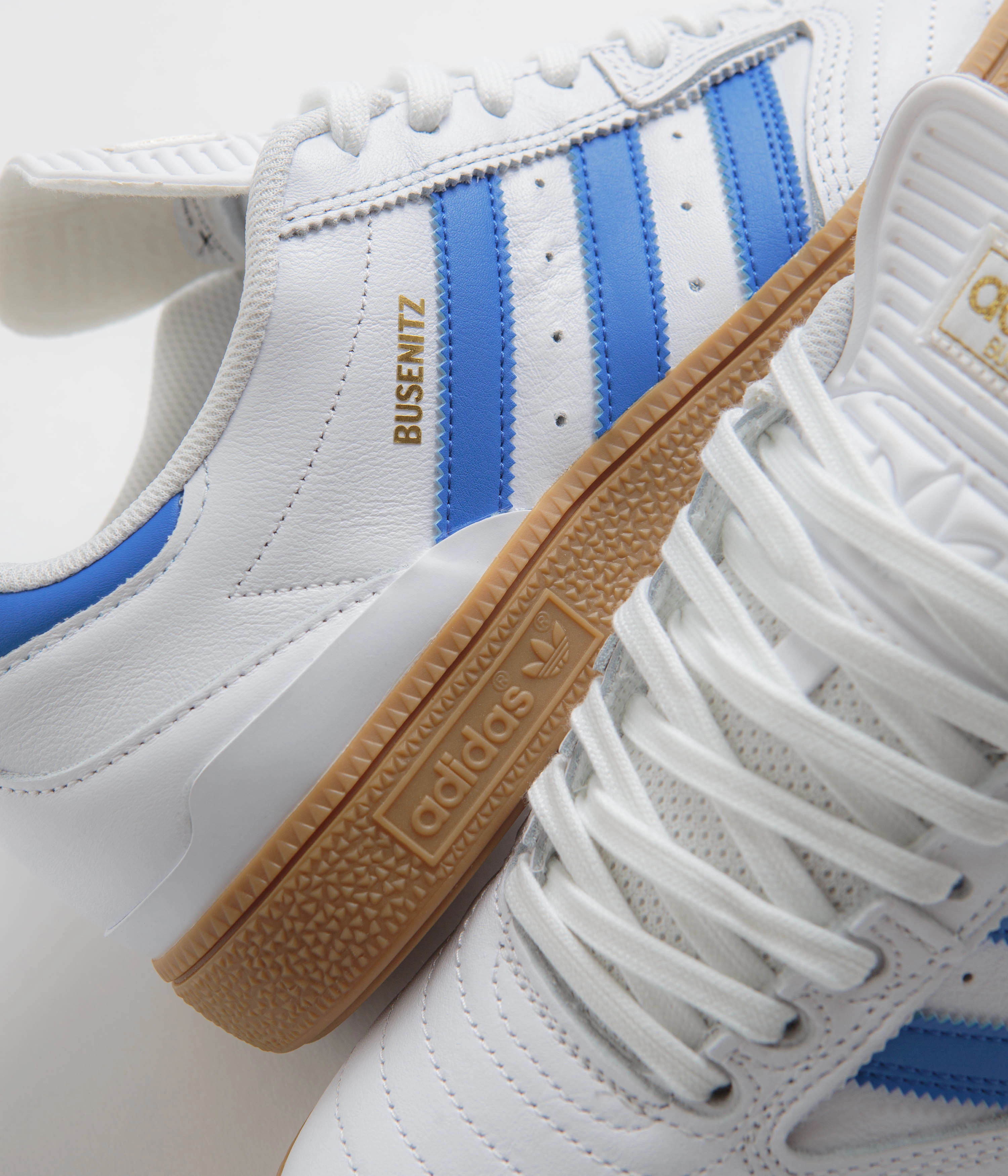 Adidas Shoes Casual Shoes Adidas Busenitz Shoes - FTWR White / Bluebird / Gold Metallic