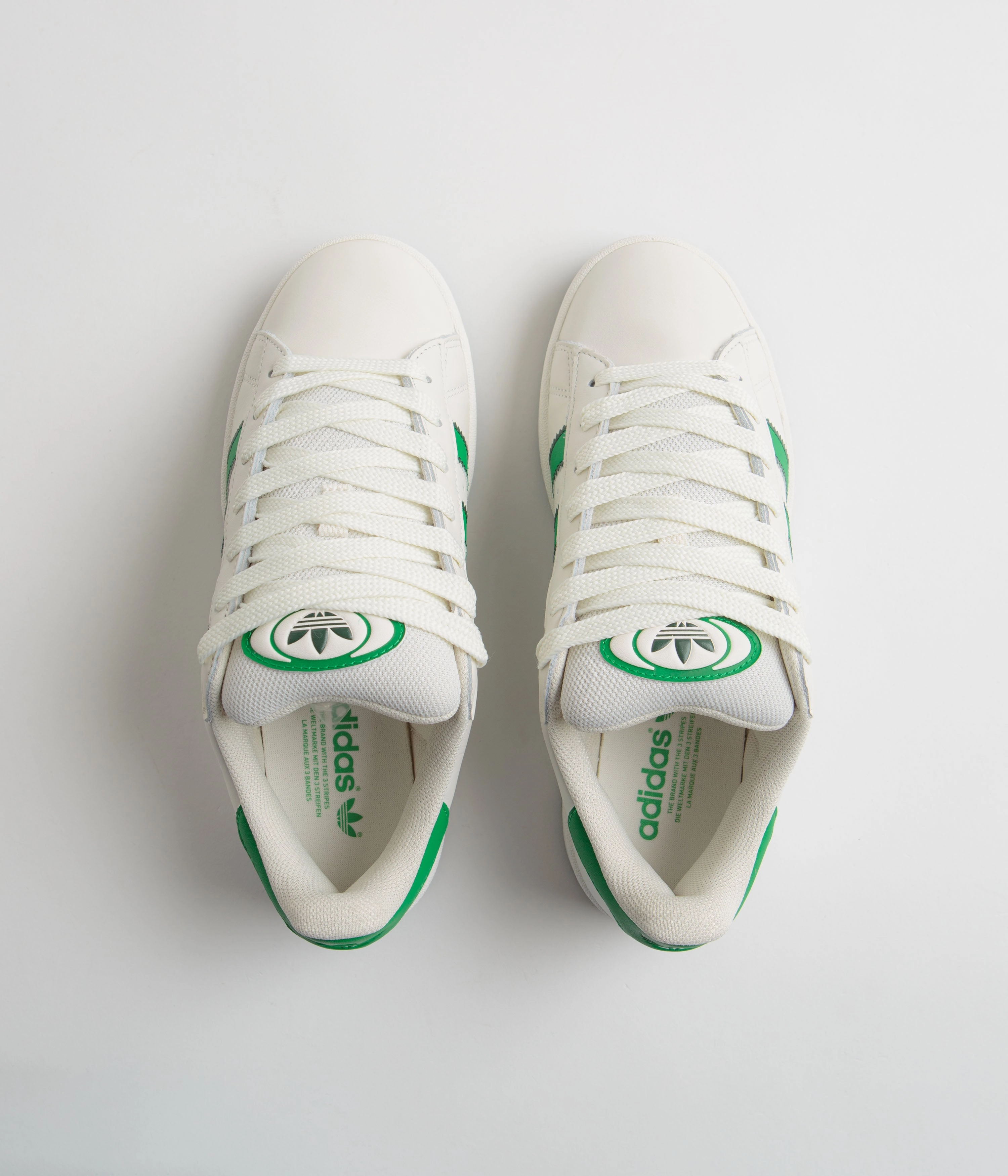 Adidas Campus 00s Shoes - Core White / Green / Off White Adidas Shoes Bike