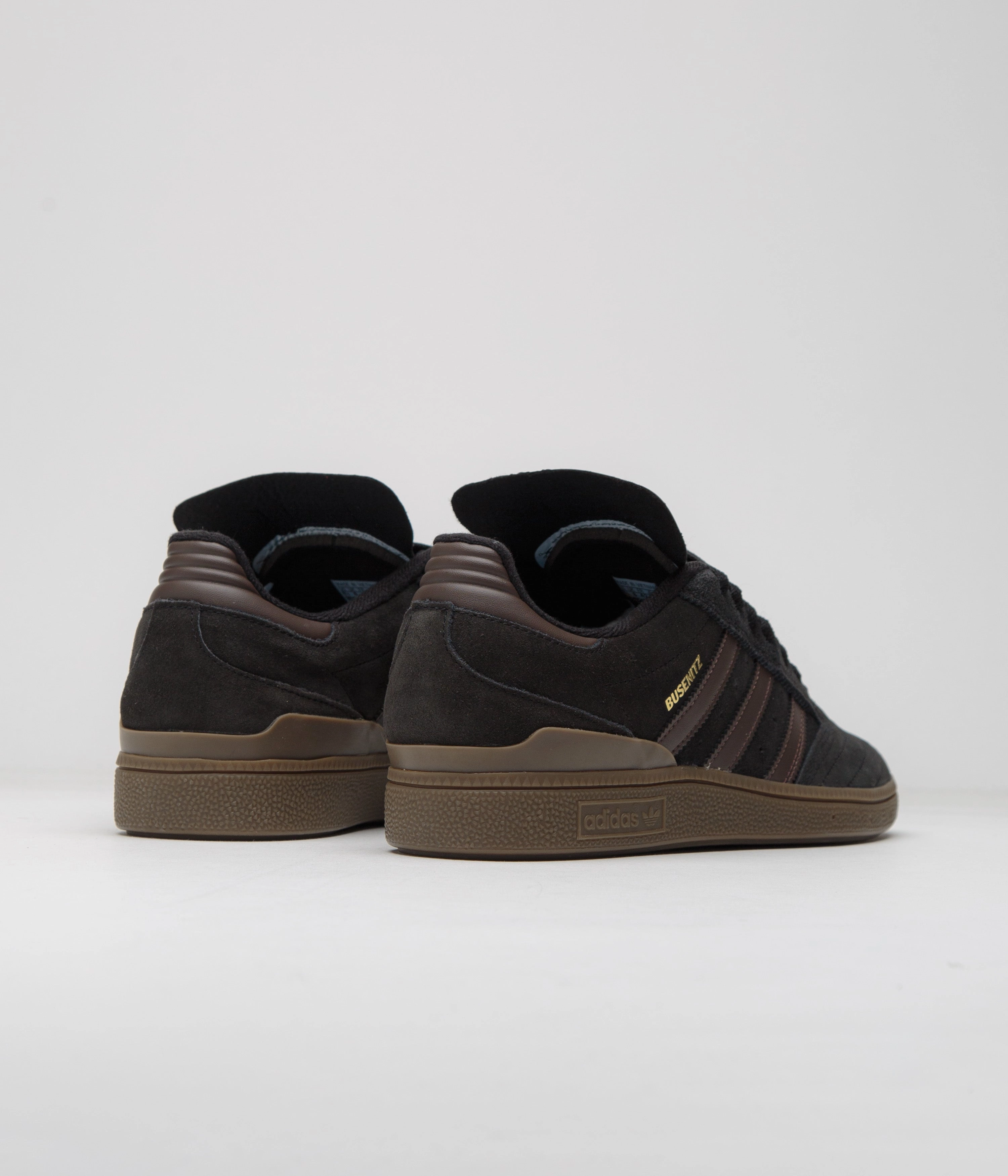 Adidas New Release Shoes Adidas Busenitz Shoes - Core Black / Brown / Gold Metallic