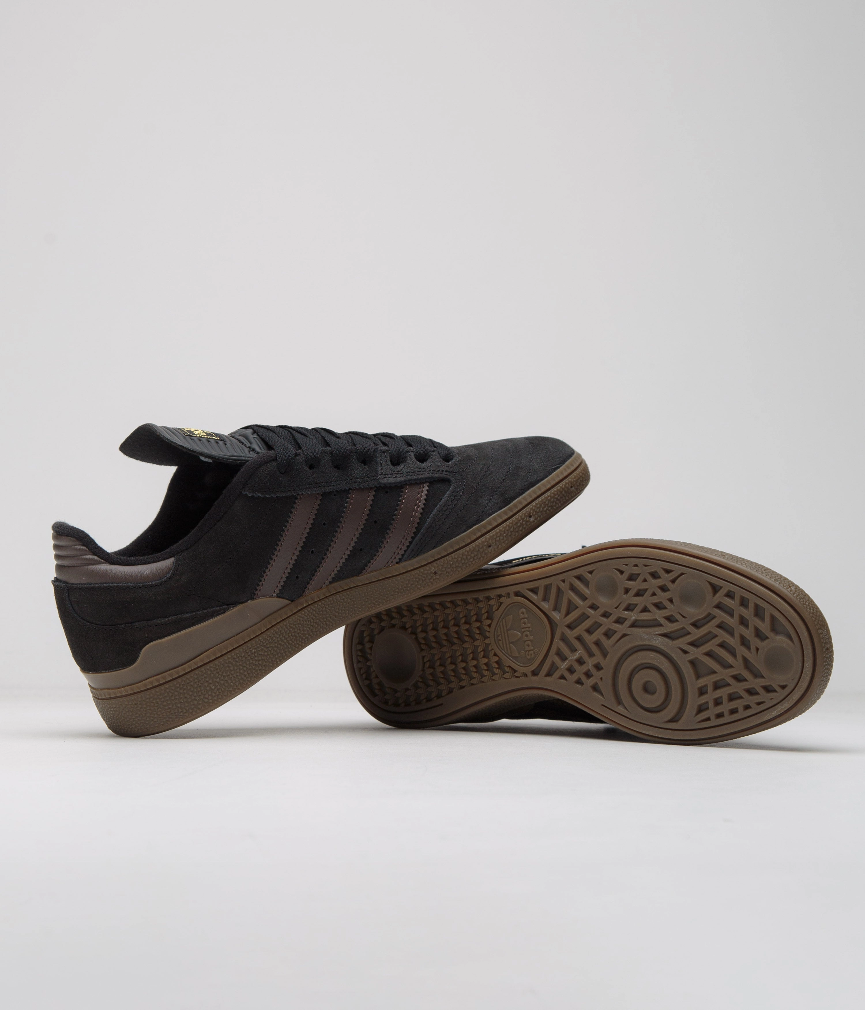 Adidas Shoes Soccer Turf Adidas Busenitz Shoes - Core Black / Brown / Gold Metallic