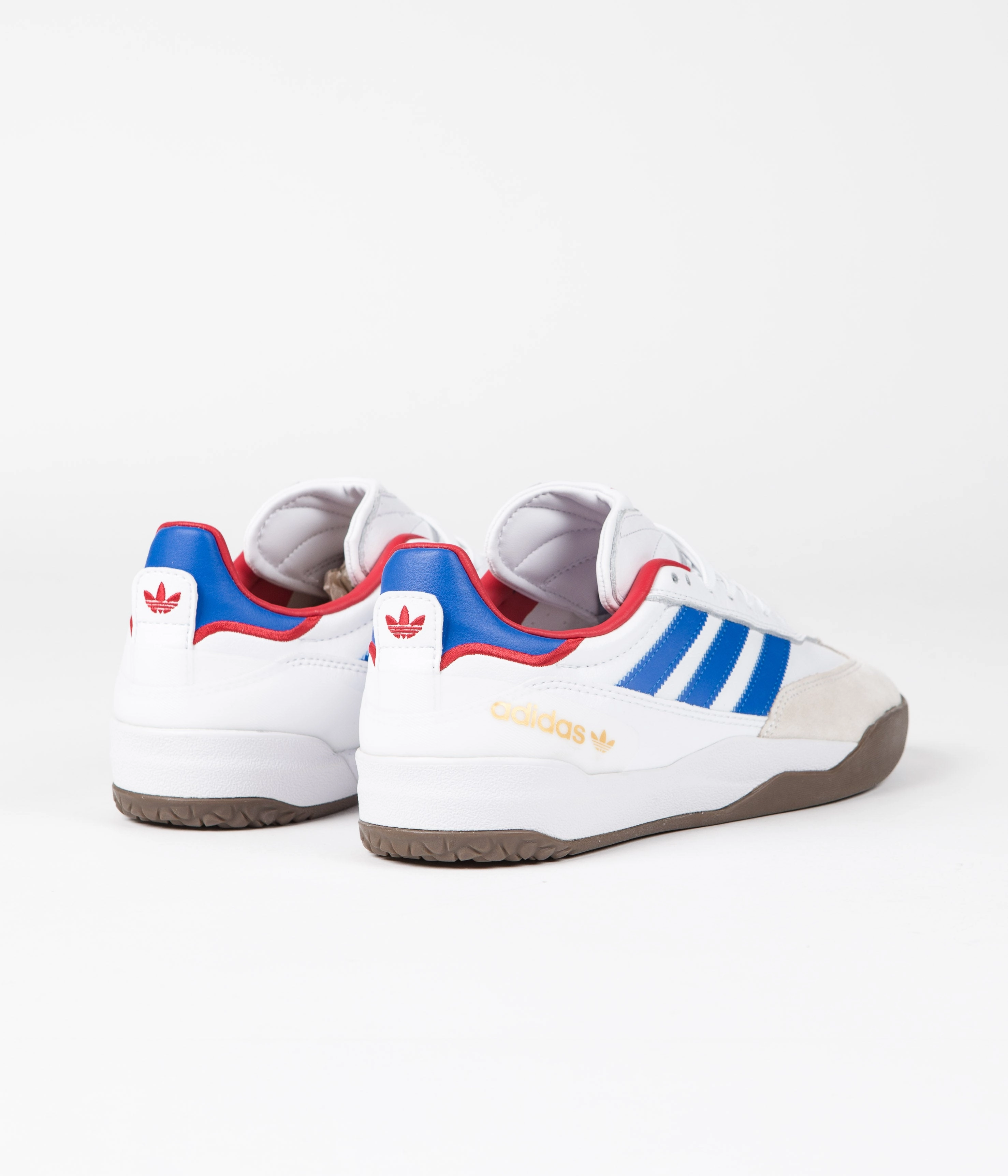 Adidas Copa Nationale Shoes - FTWR White / Bluebird / Scarlet Adidas Vintage Leather Shoes