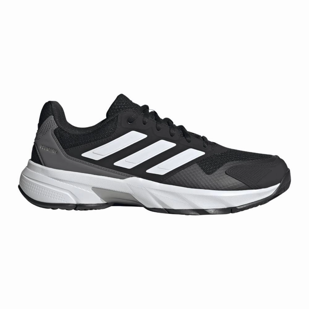 adidas CourtJam Control 3 Men's Tennis Shoe (Black/White) Adidas Pickleball Shoes