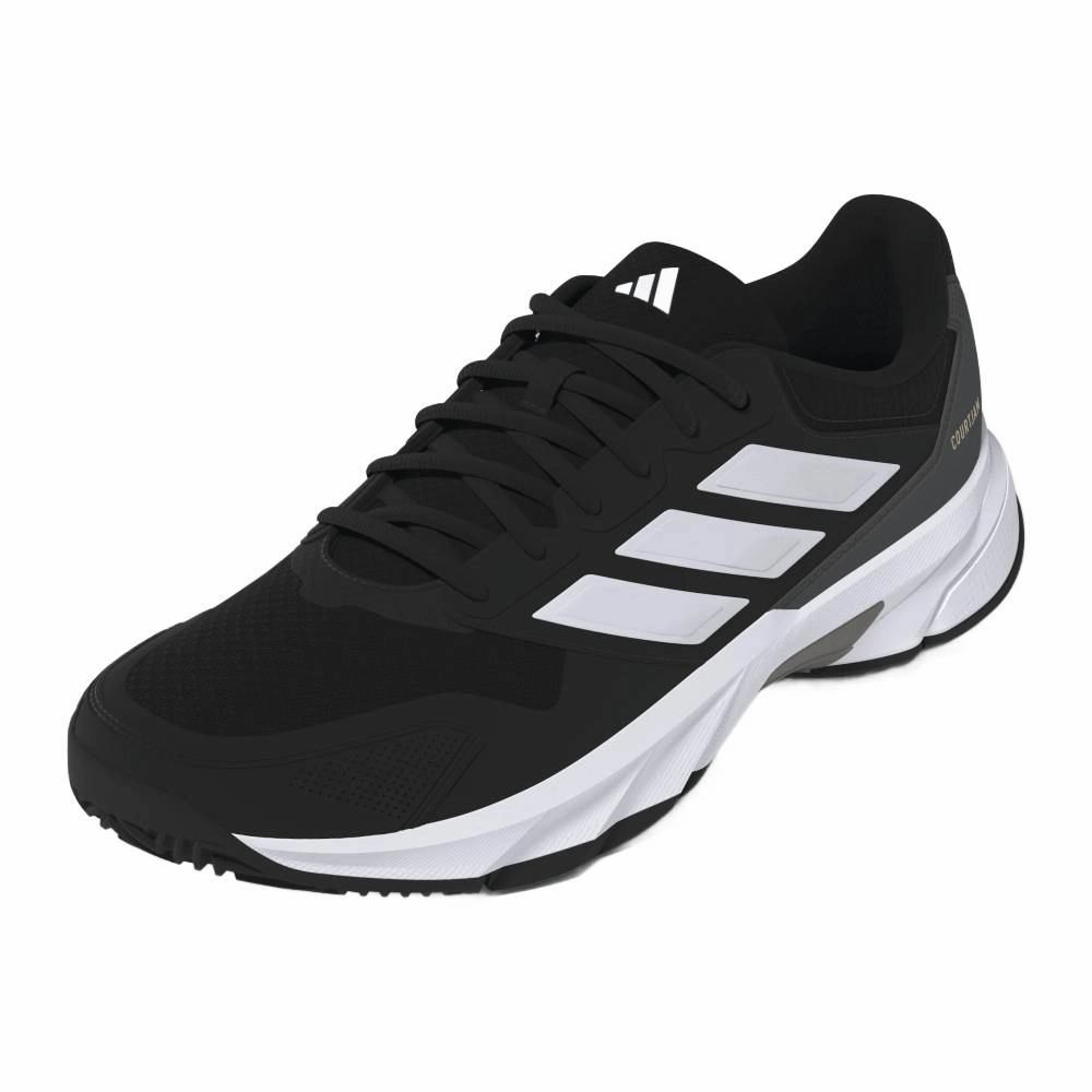 adidas CourtJam Control 3 Men's Tennis Shoe (Black/White) Adidas Donovan Mitchell Shoes