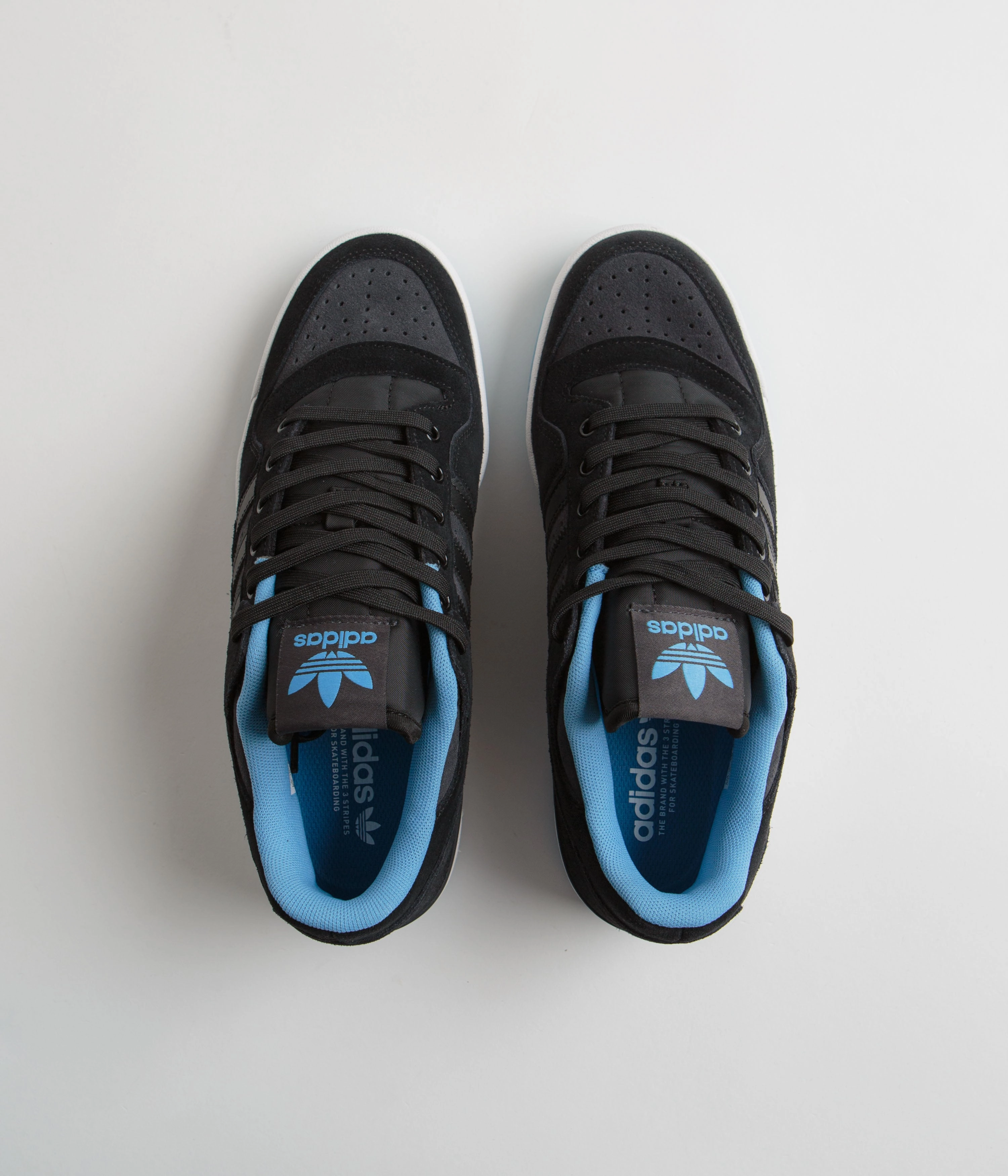 Adidas Forum 84 Low ADV Shoes - Core Black / Blue Burst / Carbon Adidas Soccer Shoes Predator