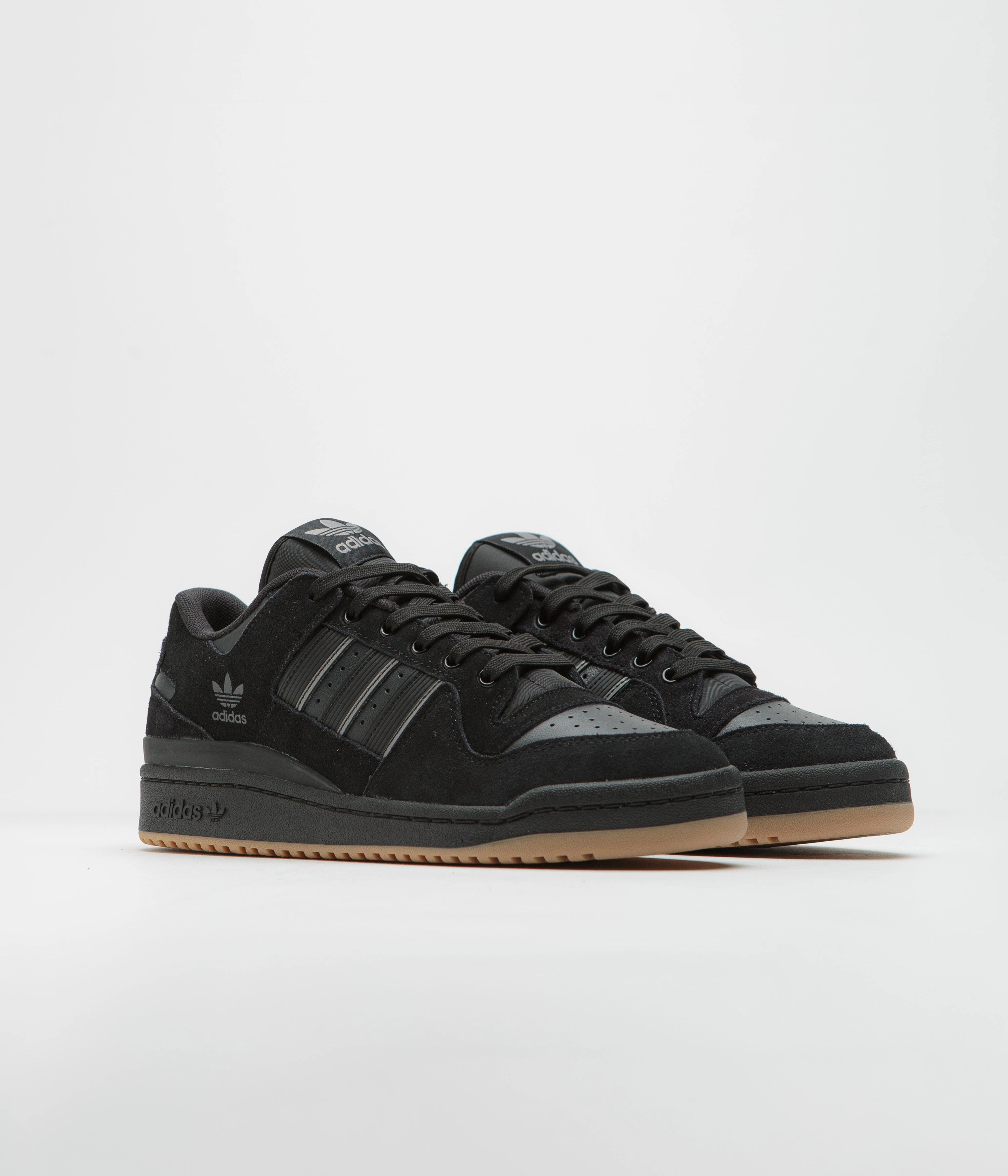 Adidas Forum 84 Low ADV Shoes - Core Black / Carbon / Grey Three Samba Adidas Shoes