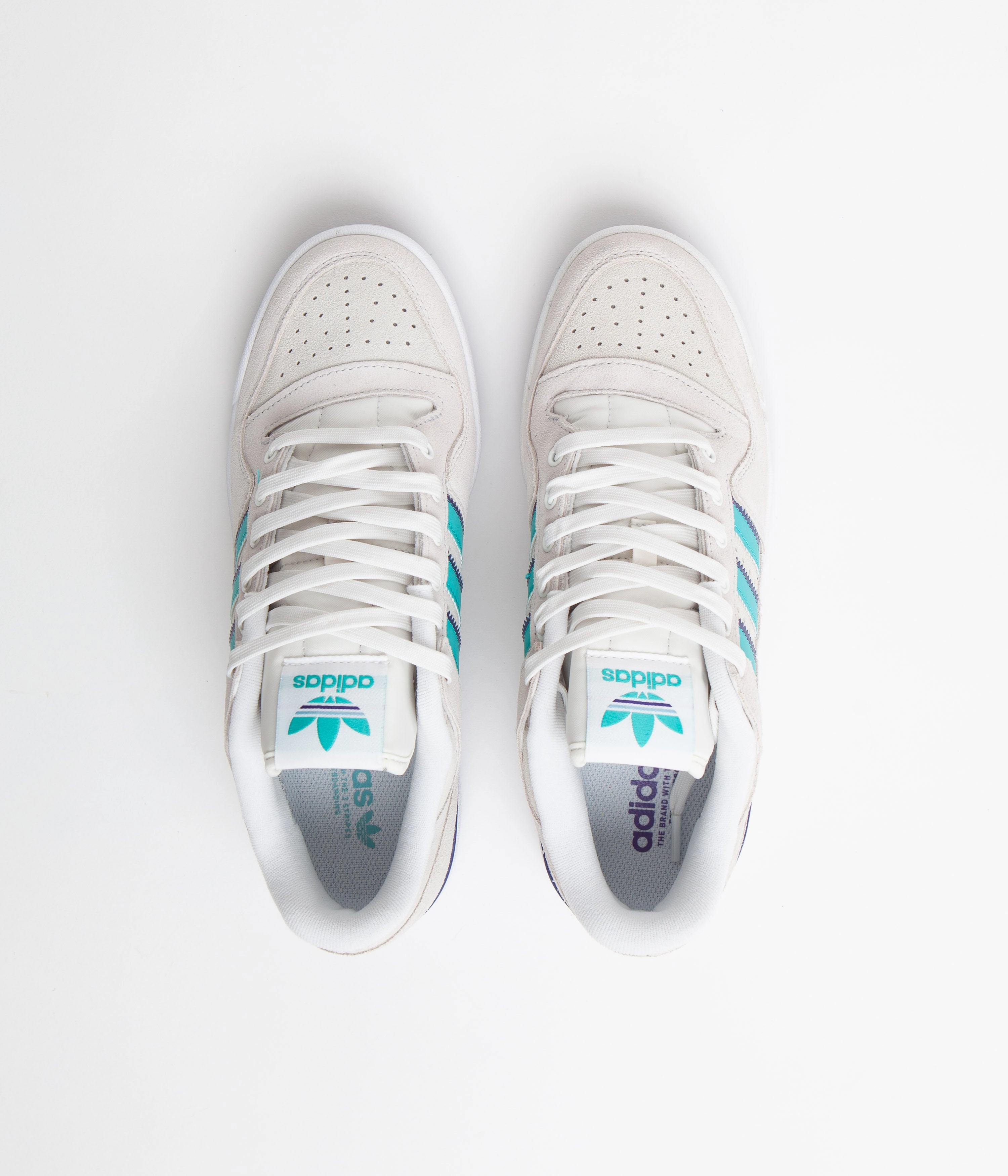 Adidas Forum 84 Low ADV Shoes - Crystal White / Preloved Blue / FTWR White Adidas Adizero Shoes