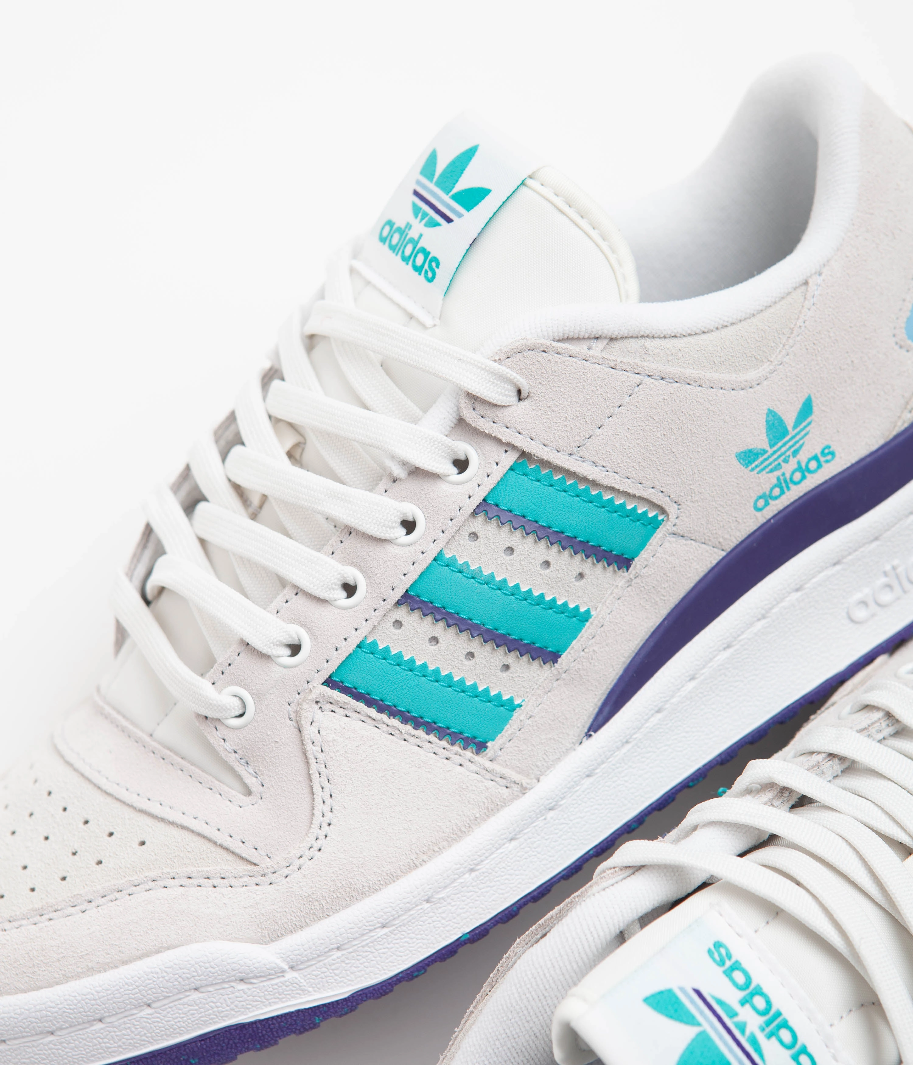 Adidas Forum 84 Low ADV Shoes - Crystal White / Preloved Blue / FTWR White Adidas Parley Shoes