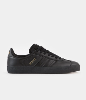 Adidas Shoes Customize Online Adidas Gazelle ADV Shoes - Core Black / Core Black / Gold Metallic
