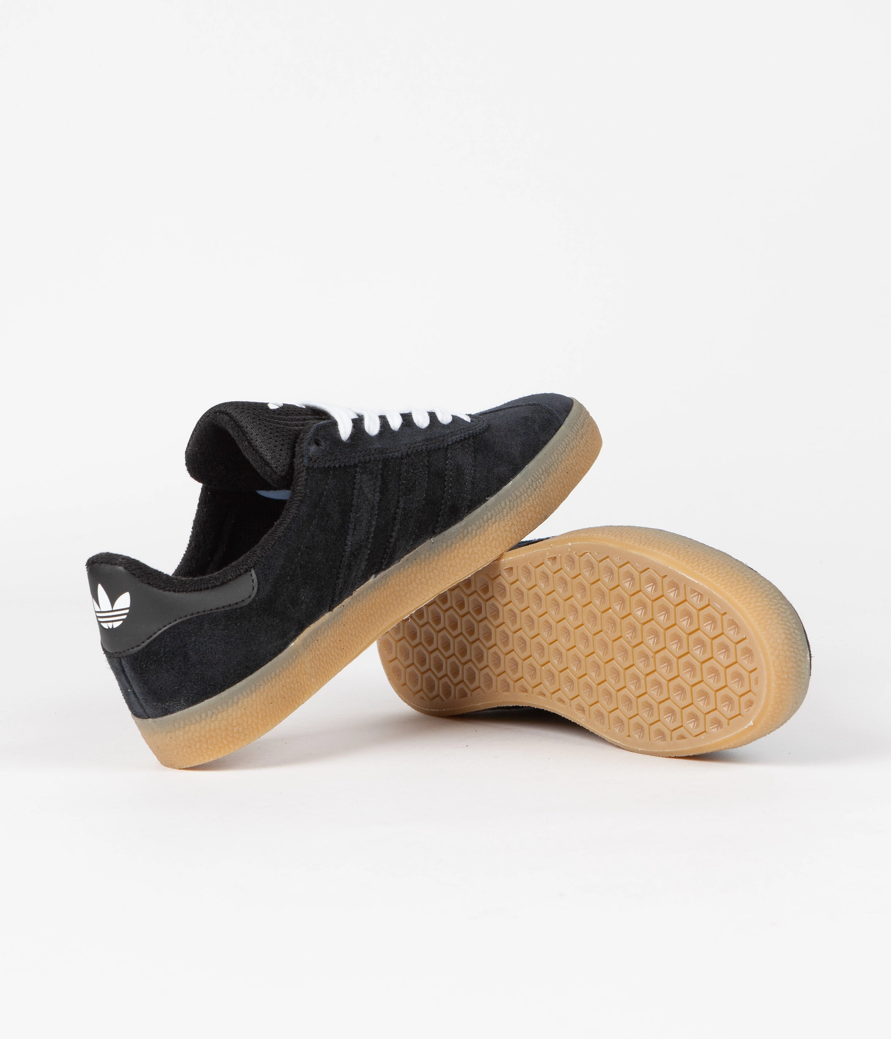 Adidas Gazelle ADV Shoes - Core Black / FTWR White / Bluebird Adidas Laceless Shoes