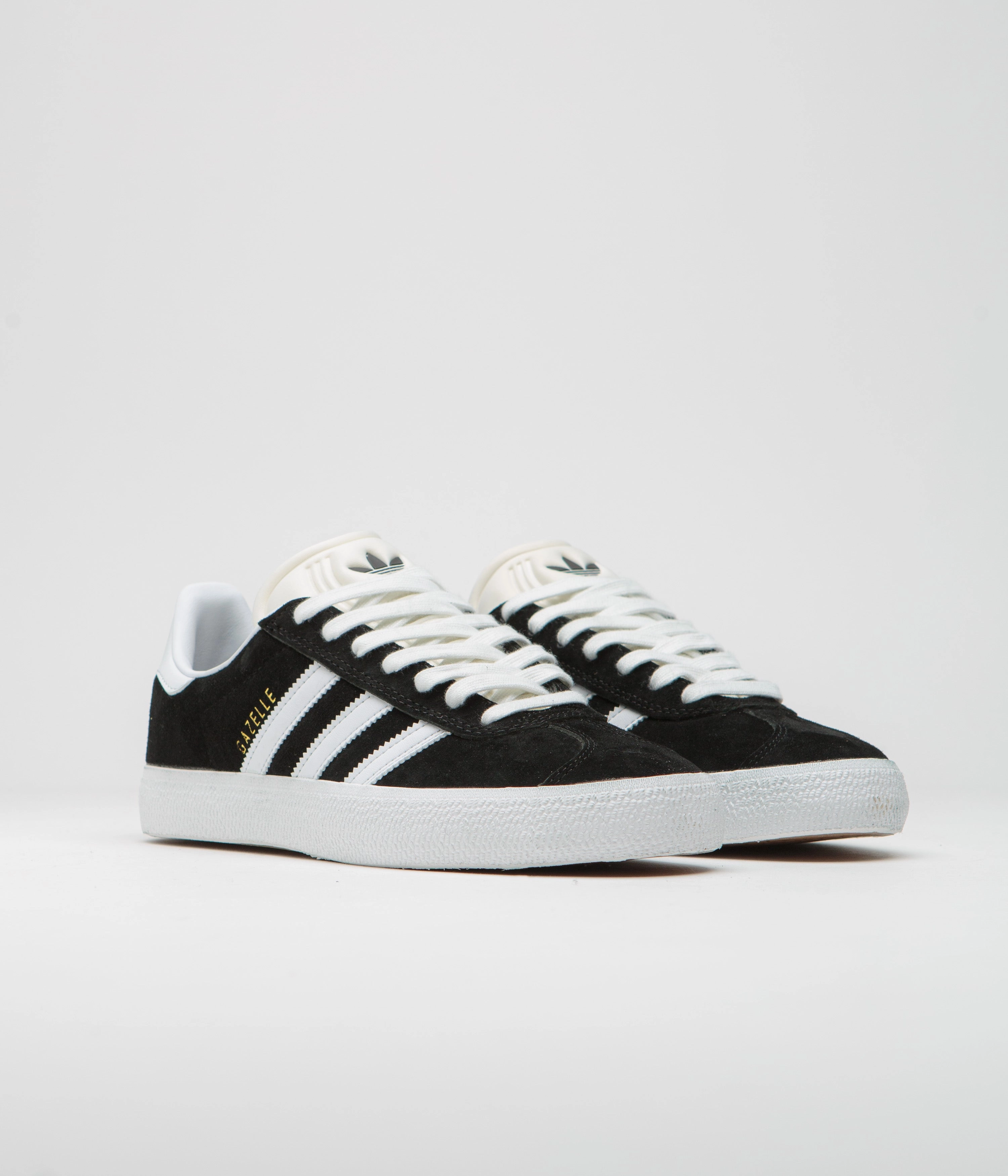 Adidas Indoor Field Hockey Shoes Adidas Gazelle Adv Shoes - Core Black / White / Gold Metallic