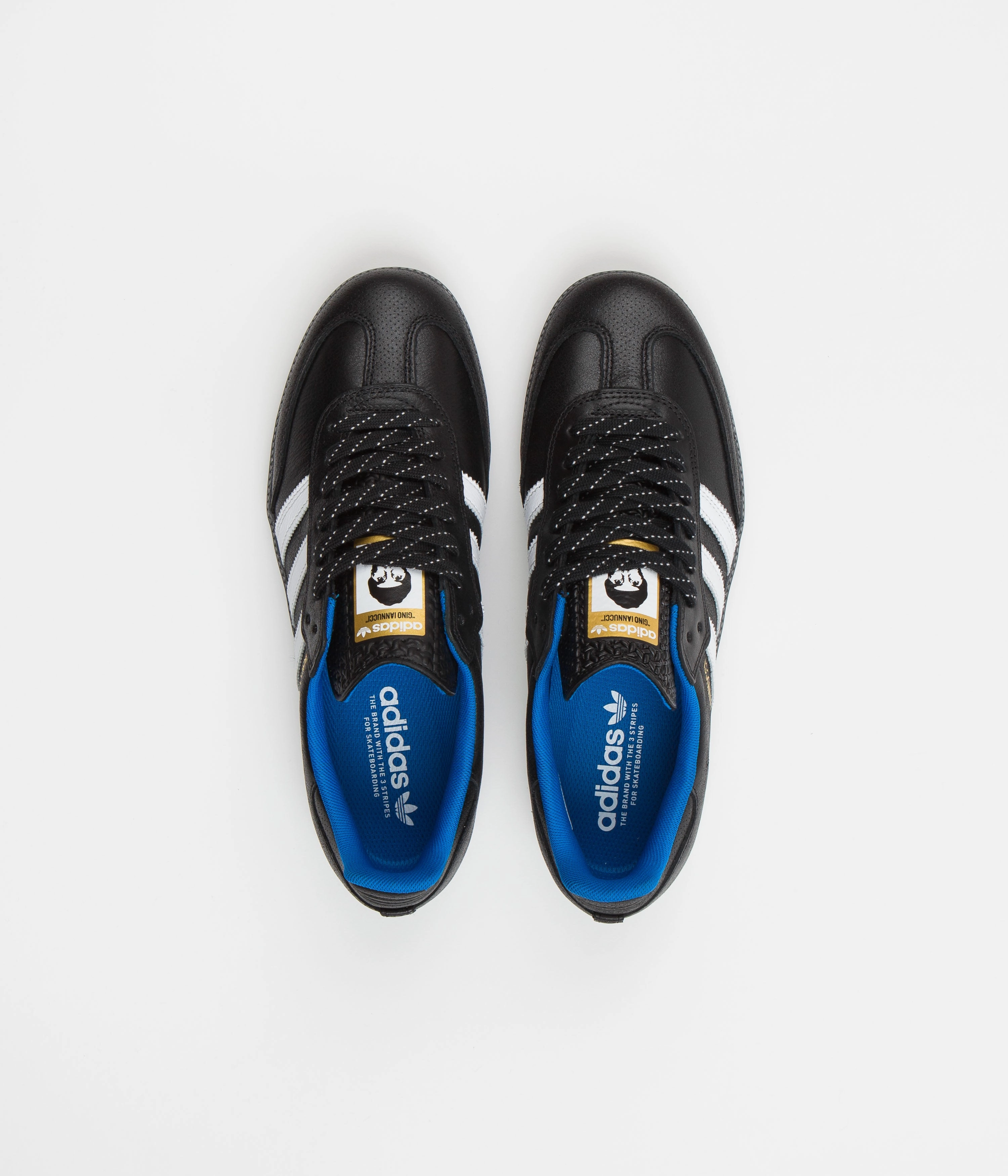 Adidas Gino Iannucci Samba ADV Shoes - Core Black / FTWR White / Bluebird Adidas Original Campus 00s Casual Shoe