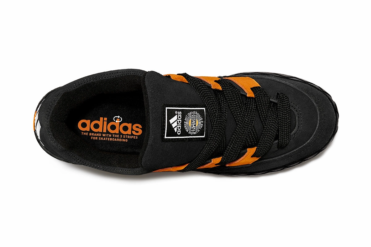 ADIDAS JAMAL SMITH ADIMATIC BLACK / ORANGE RUSH Adidas Codechaos Spikeless Golf Shoes