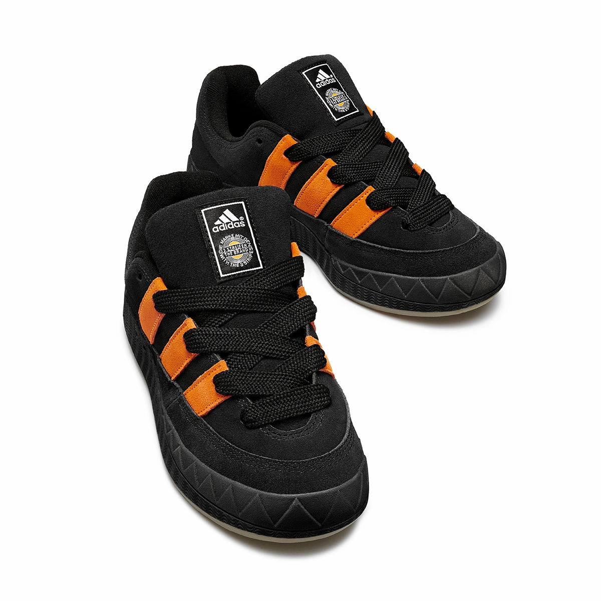 ADIDAS JAMAL SMITH ADIMATIC BLACK / ORANGE RUSH Adidas Running Shoes Nearby