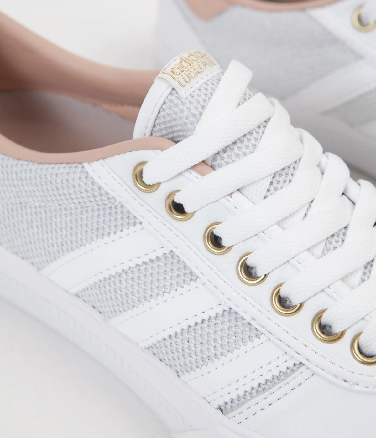 Adidas Lucas Premiere Shoes - White / Ash Pearl / Gold Metallic Adidas X Hello Kitty Gazelle Shoes