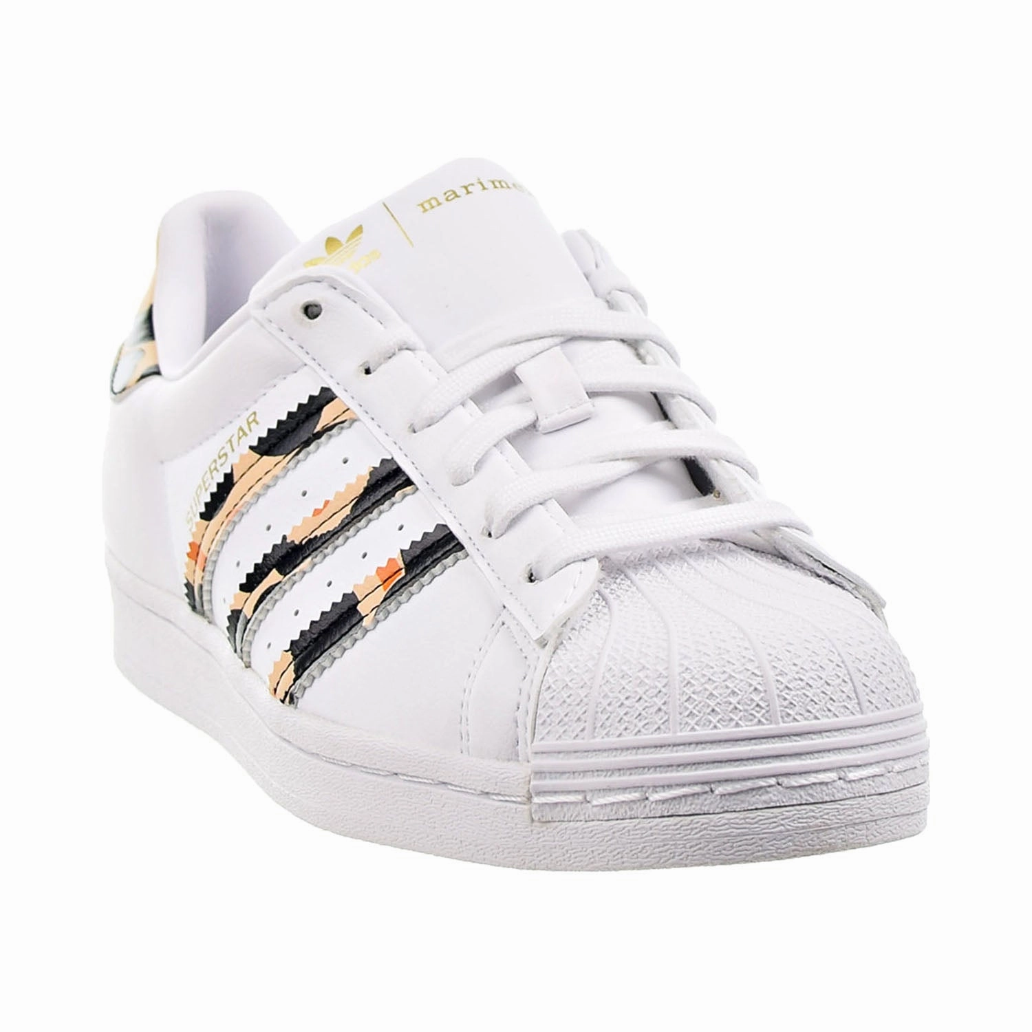 Adidas Marimekko Superstar Women's Shoes Cloud White-Core Black-Gold Metallic Adidas Hiking Shoe