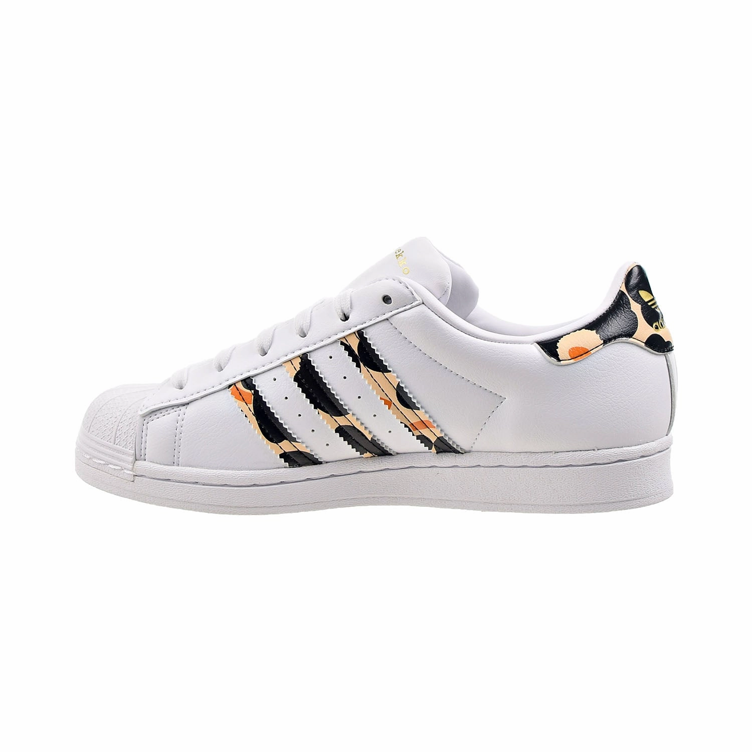 Adidas Marimekko Superstar Women's Shoes Cloud White-Core Black-Gold Metallic Tracy Mcgrady Shoes Adidas