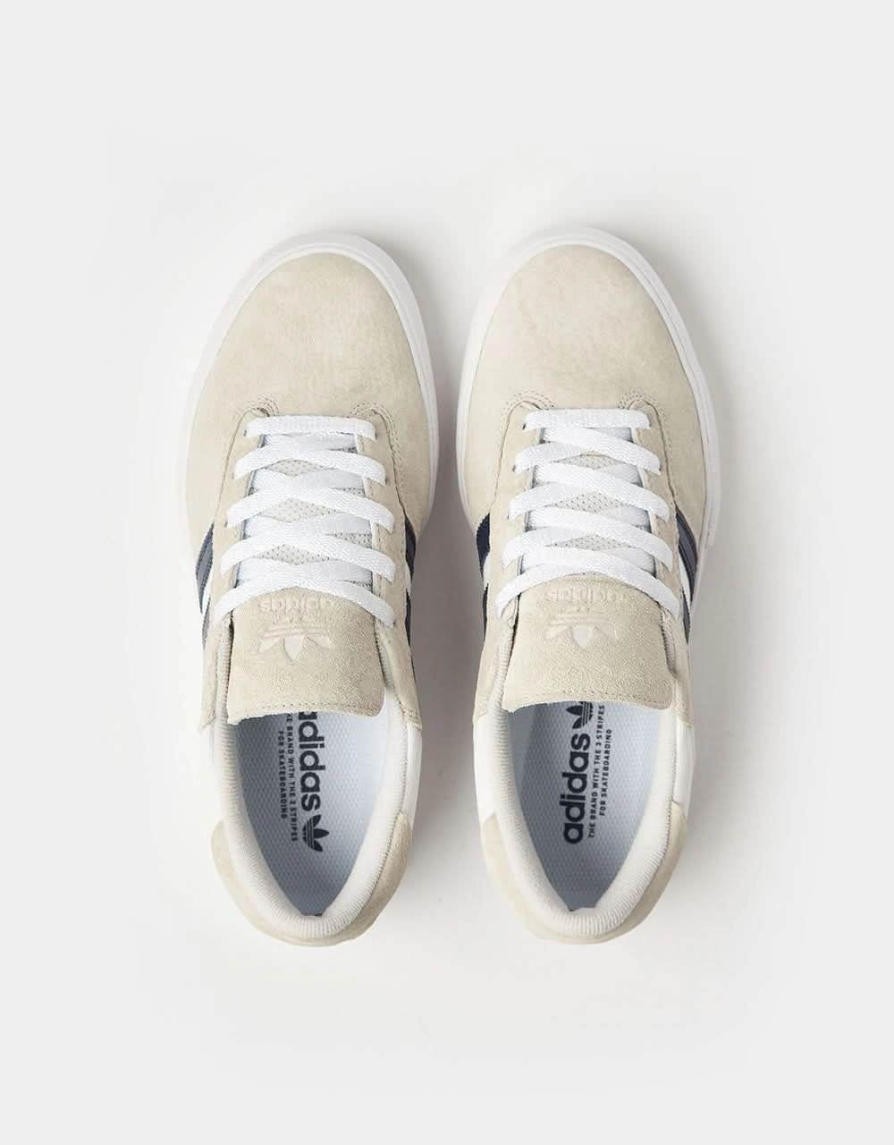 adidas Matchbreak Super Skate Shoes - Crystal White/Collegiate Navy/White Embroidered Adidas Shoes