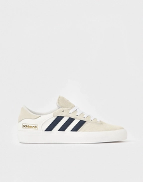 adidas Matchbreak Super Skate Shoes - Crystal White/Collegiate Navy/White Adidas Liberty London Shoes