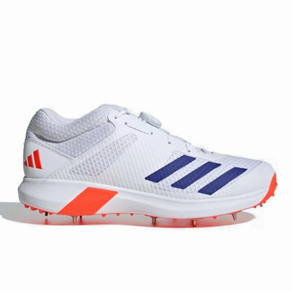 Adidas Men's Adipower Vectorid 20 Cricket Shoe (White/Blue/Red) Adidas Adaptive Shoes