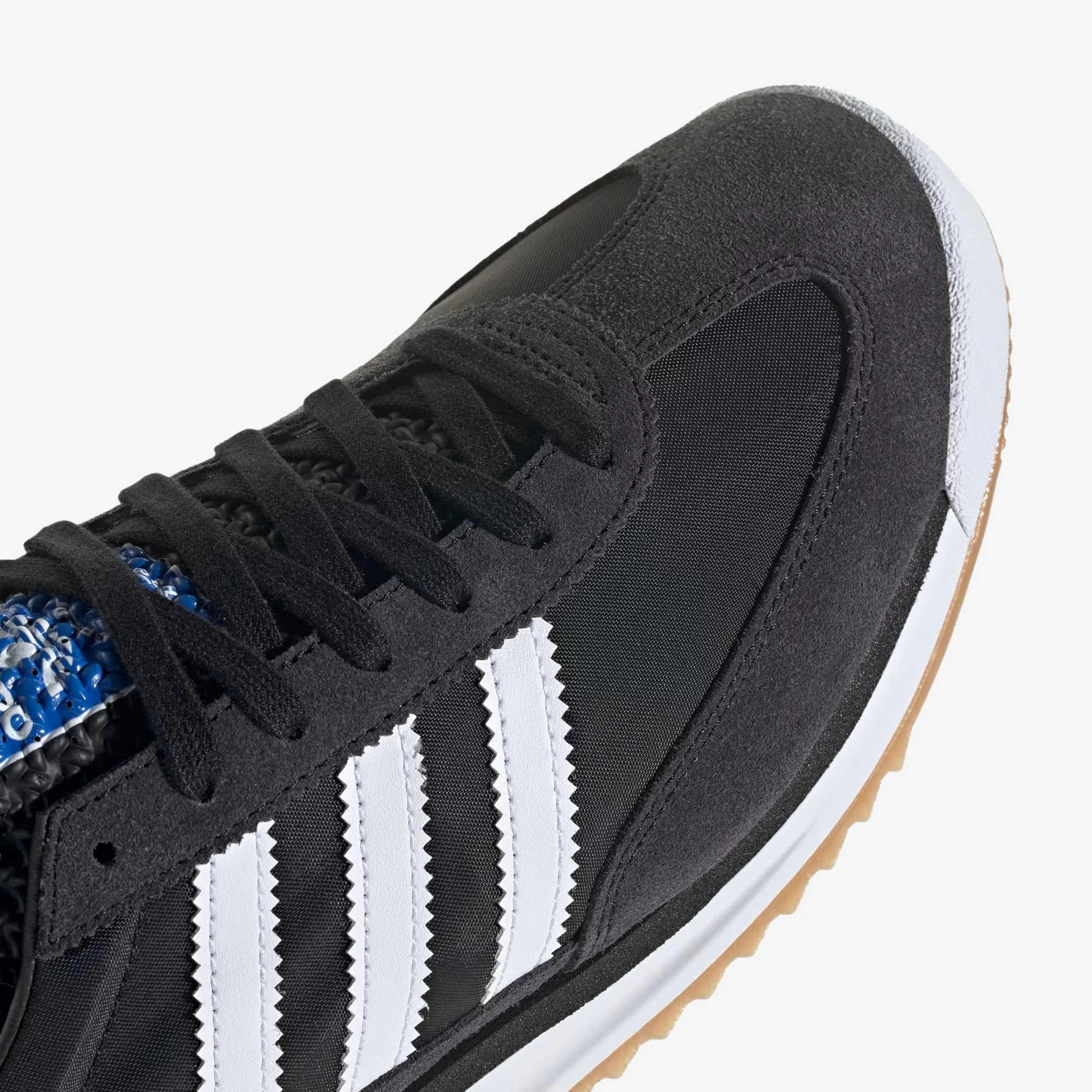 Breathable Adidas Shoes ADIDAS ORIGINALS | SL 72 RS { CORE BLACK/CLOUD WHITE/BLUE