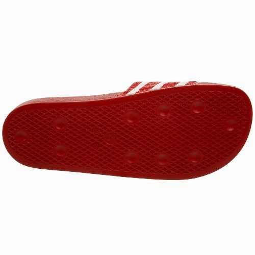 Adidas Handball Shoes adidas Originals Men's Adilette Slide Sandal,Scarlet/White/Scarlet,11 M US