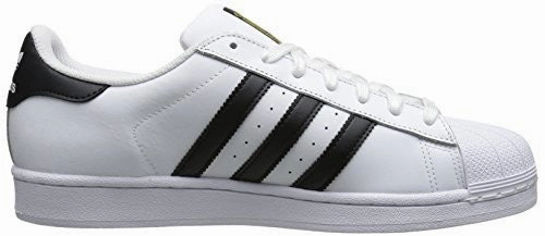 Nc State Adidas Shoes adidas Originals Men's Superstar Foundation Casual Sneaker, White/Core Black/White, 10 M US