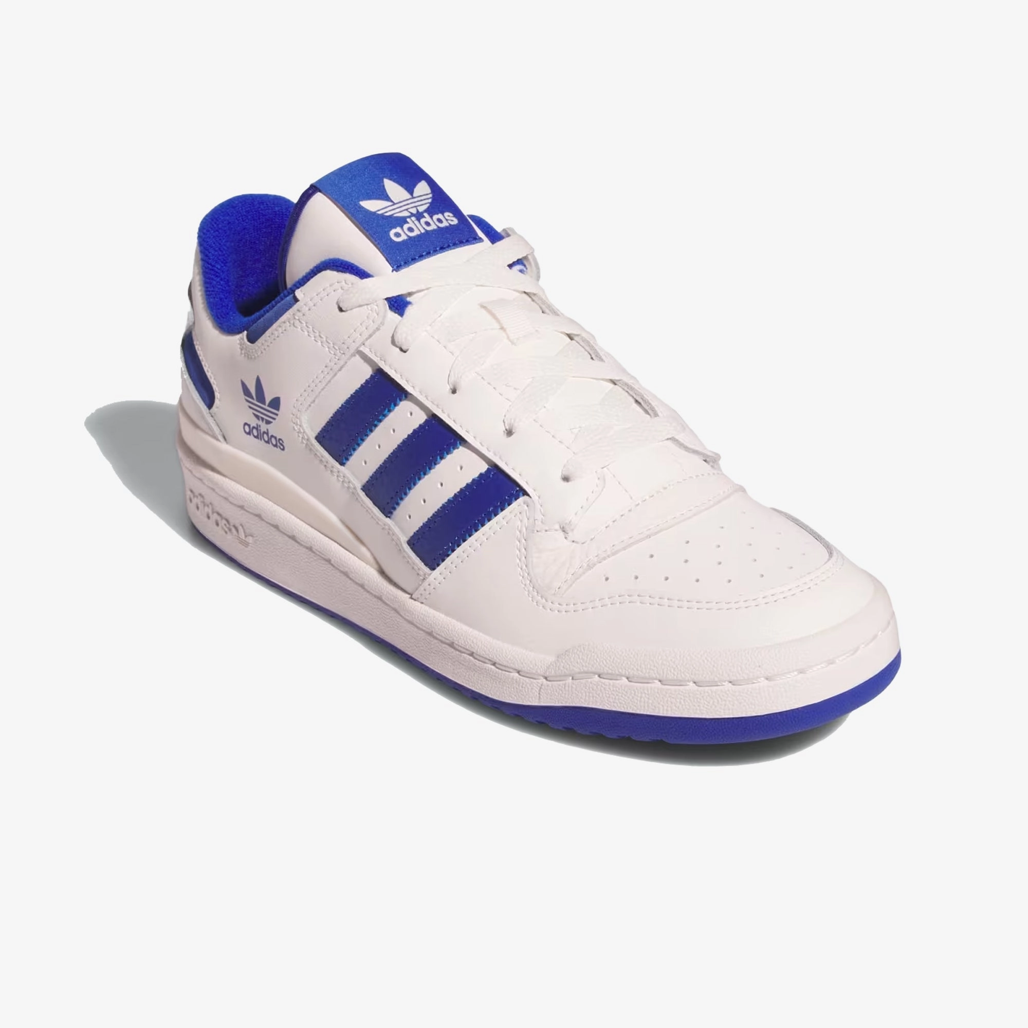 ADIDAS ORIGINALS | FORUM LOW CL { CORE WHITE/ TEAM ROYAL BLUE/ CORE BLUE Adidas Shoes With Print