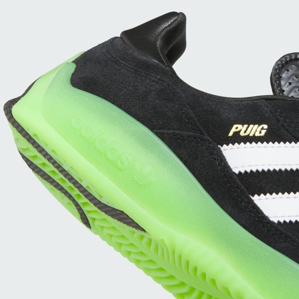 Adidas Puig Core Black - Cloud White - Semi Solar Green Adidas Shoes Running