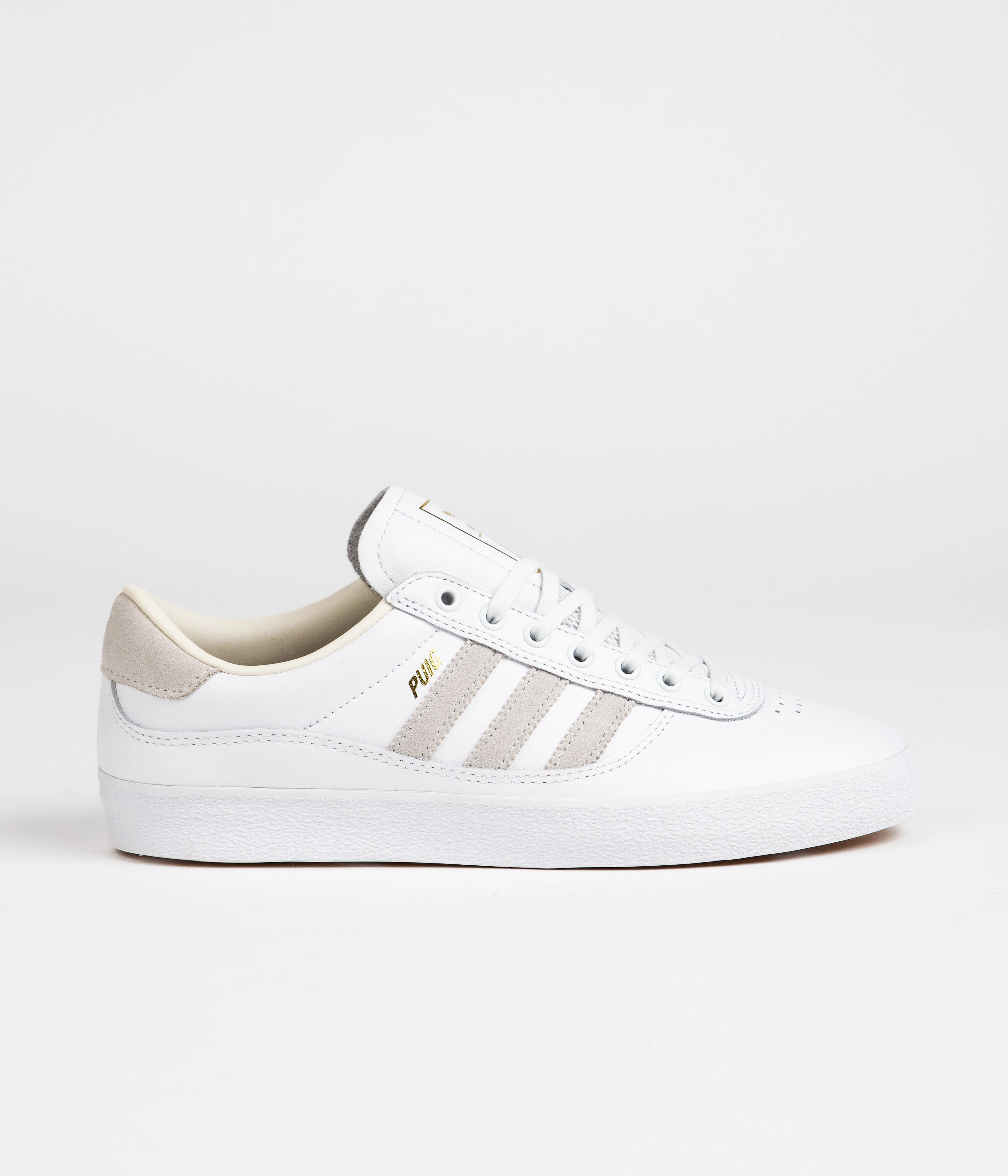 Adidas Puig Indoor Shoes - FTWR White / FTWR White / Custom Adidas Sock Shoe