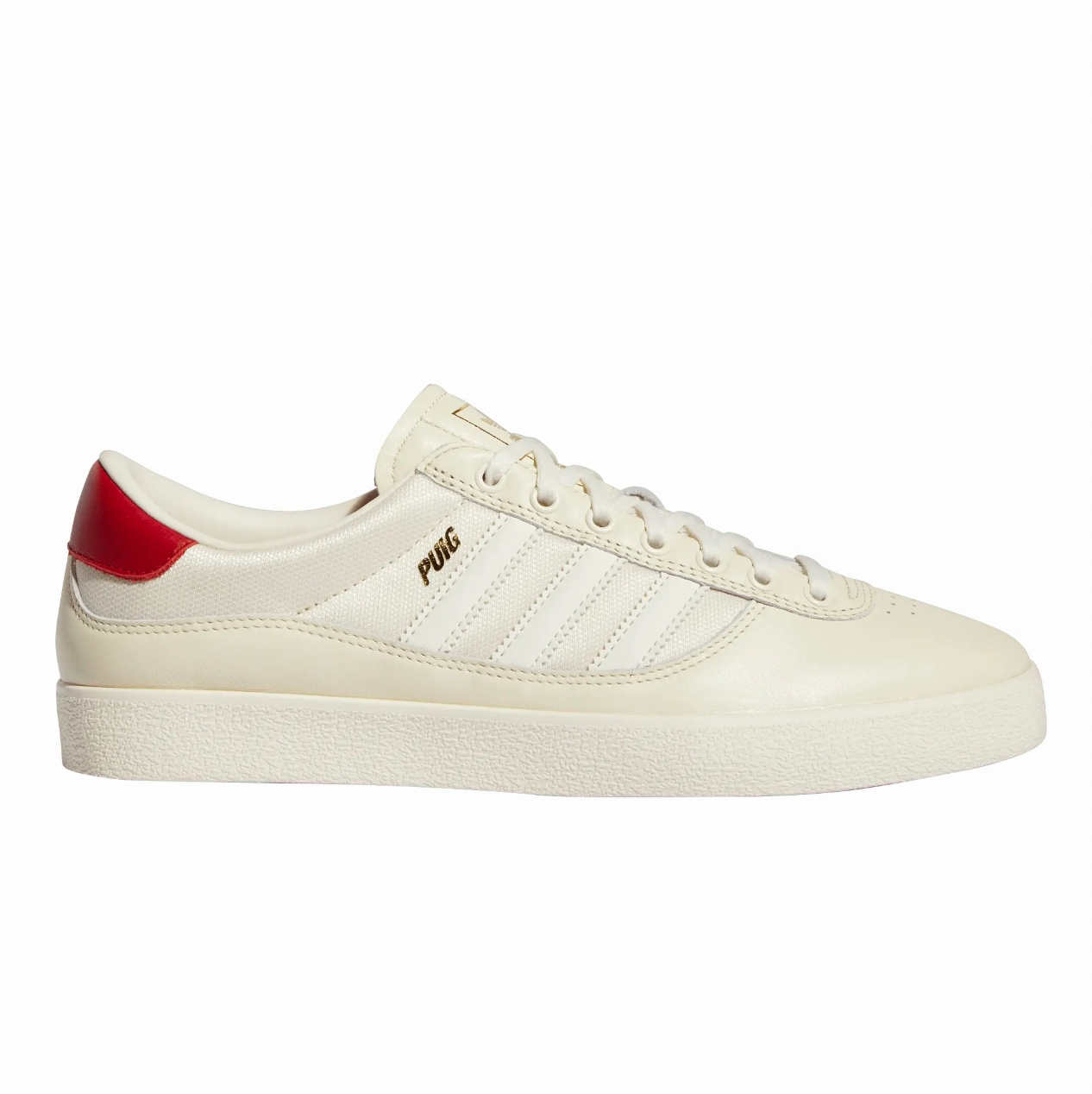 ADIDAS PUIG INDOOR WHITE / CREAM WHITE / SCARLET Adidas Original Vintage Shoes